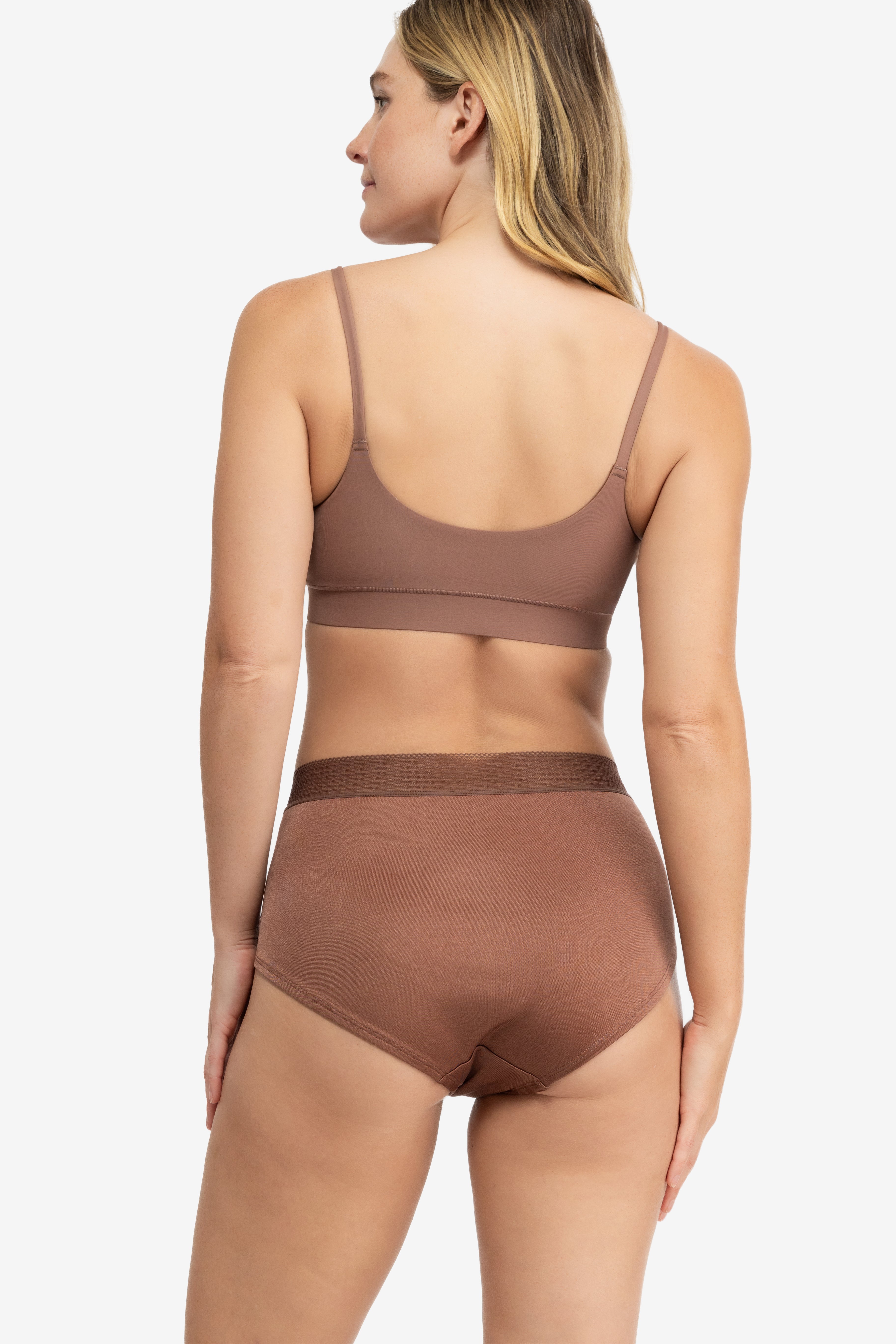 High-waisted Silk Brief