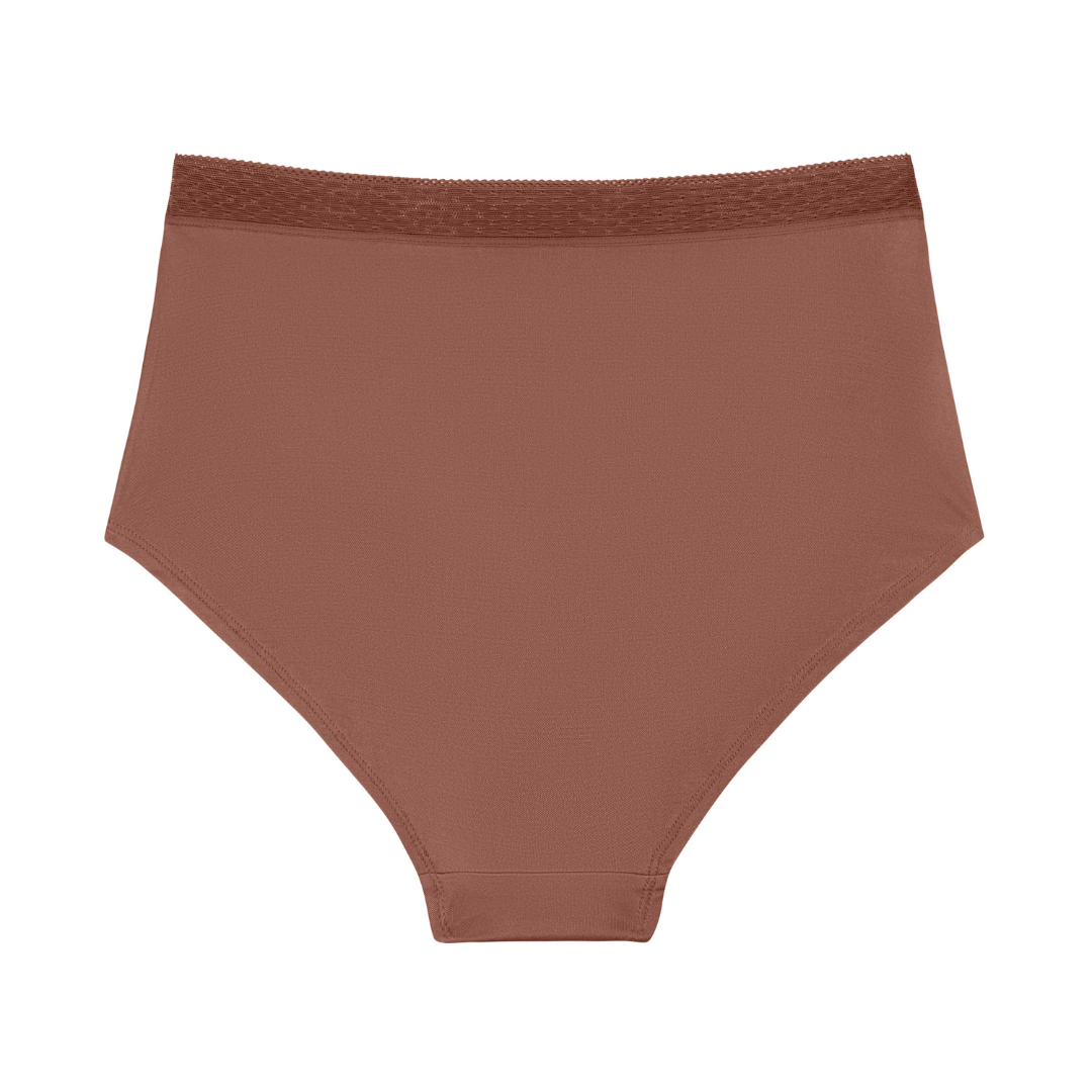 High-waisted Silk Brief
