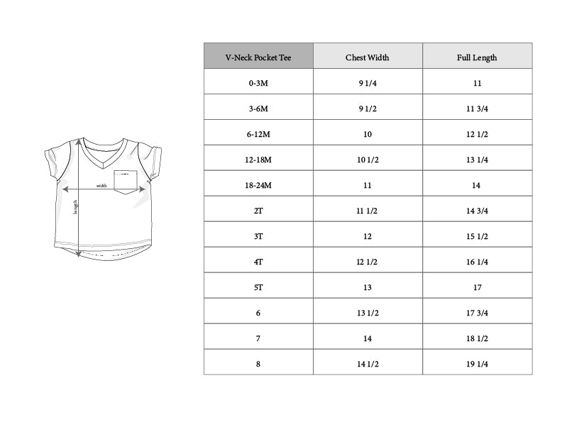 Boy's V-neck Pocket Tee