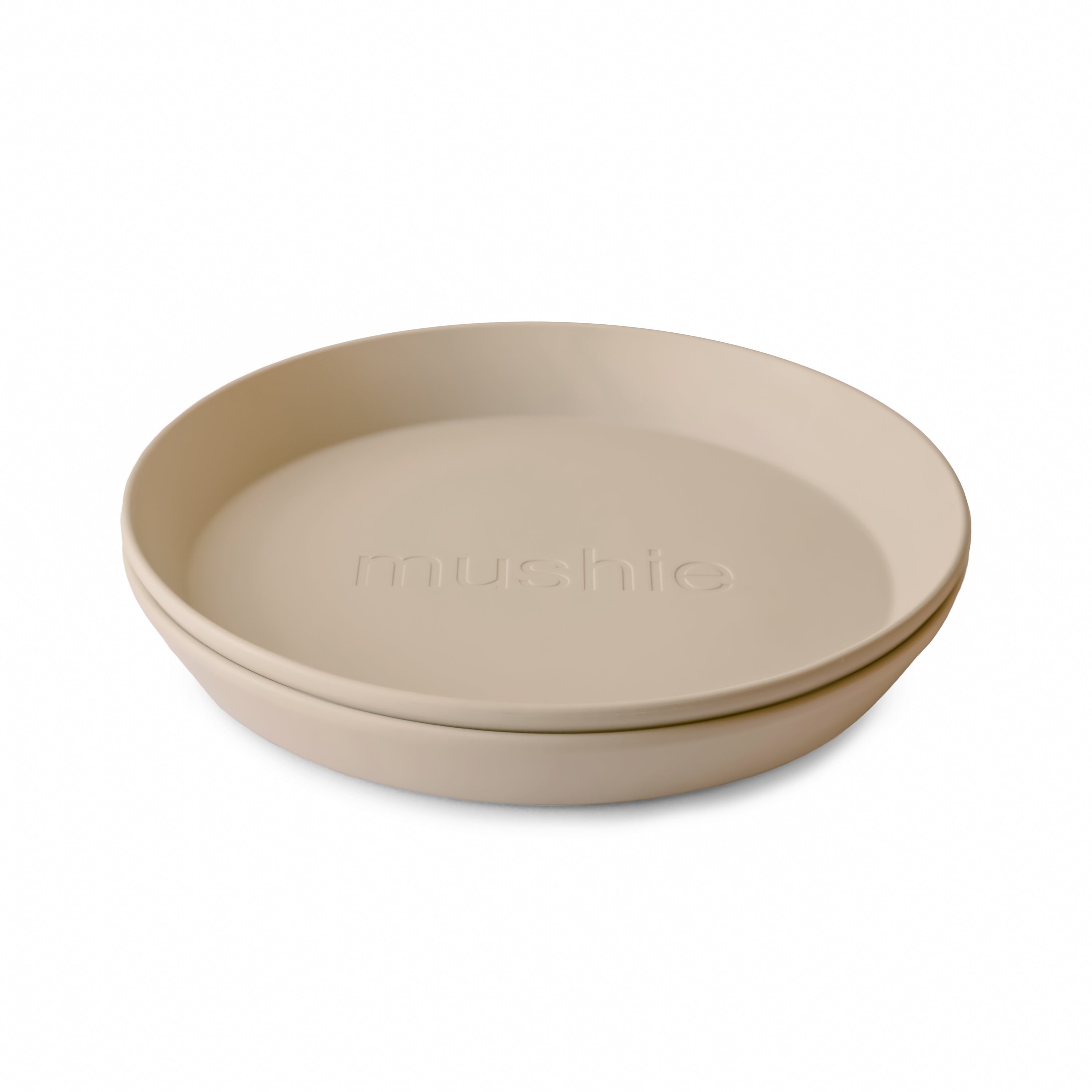 Round Dinnerware Plates, Set Of 2