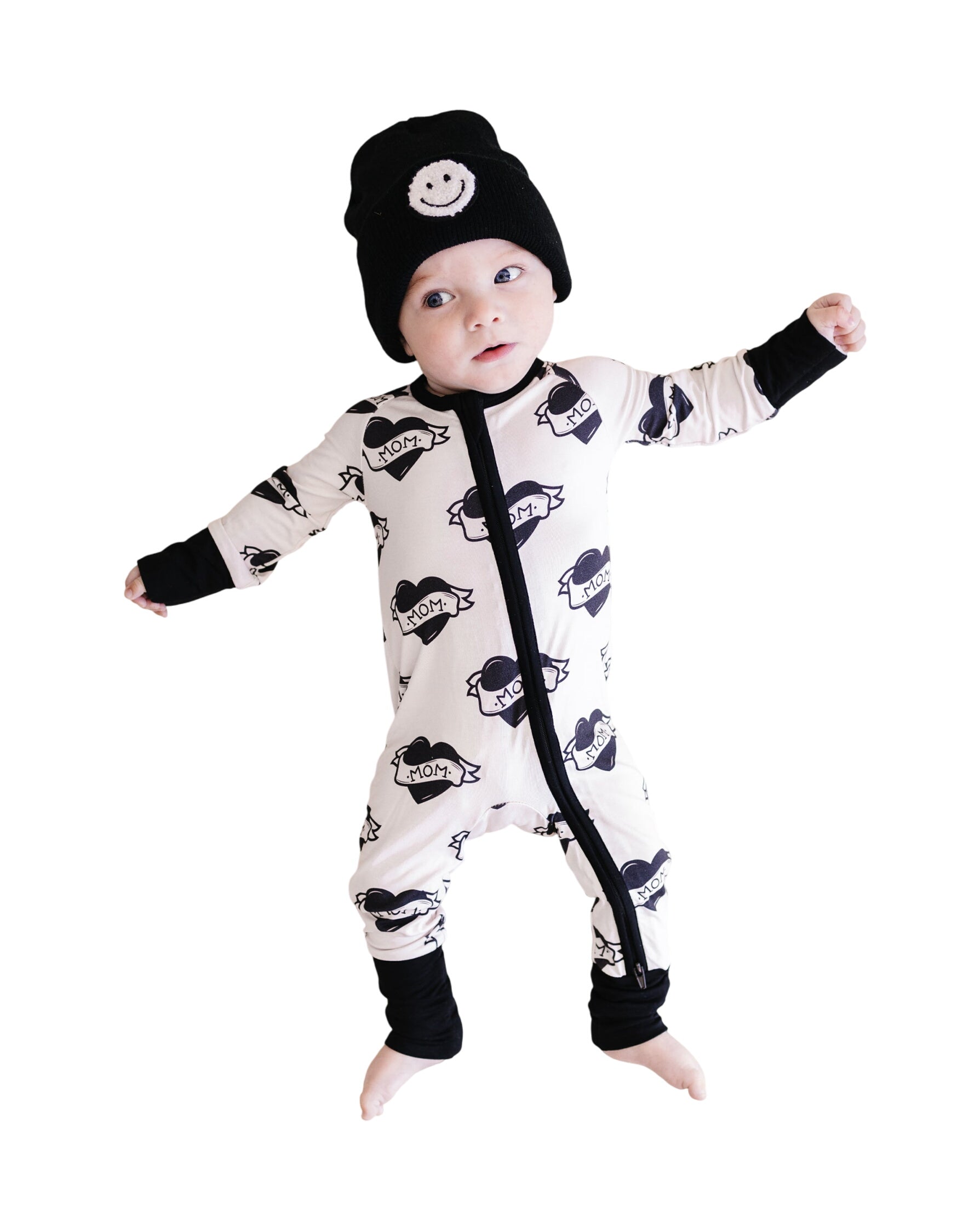 Bamboo Zip Romper | Mom Tattoo