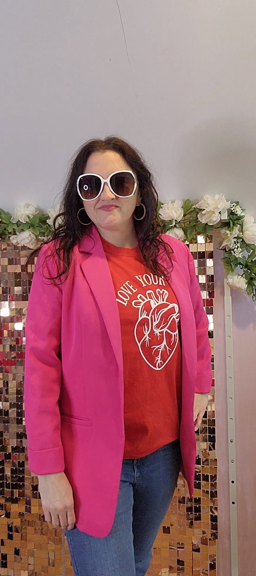 Pre-order- Love Your Anatomical Heart Graphic Tee- Handmade