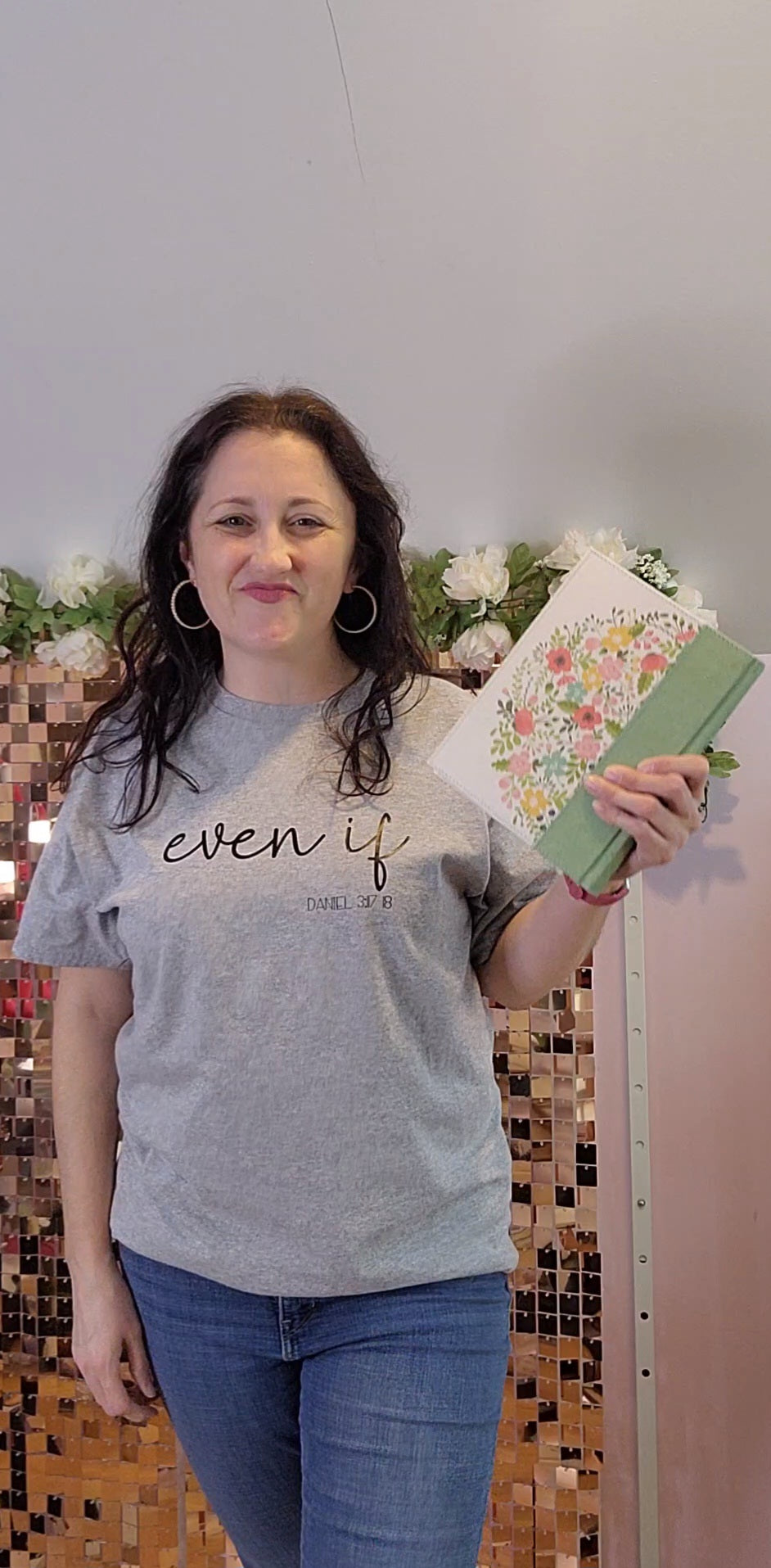 Pre-order- Even If- Handwritting Tee- Handmade