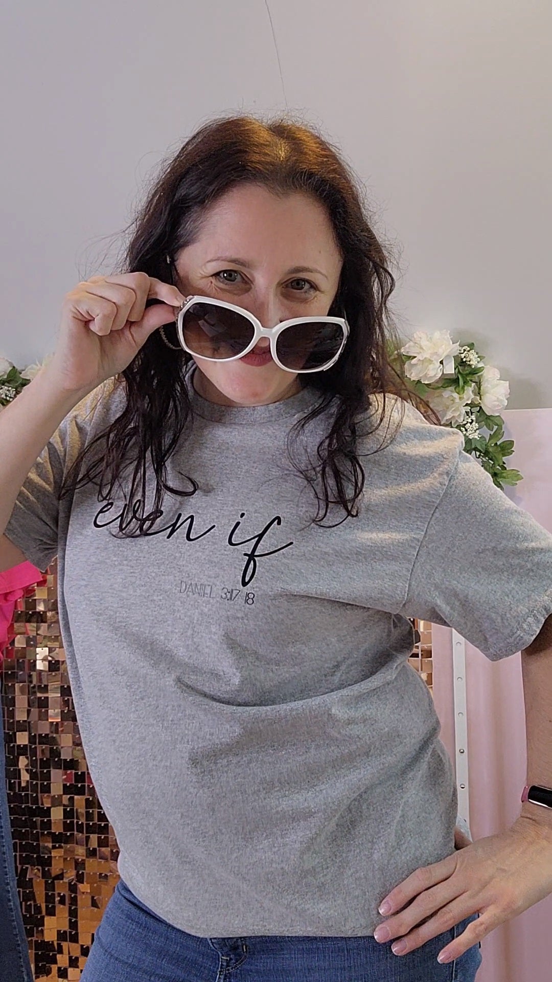 Pre-order- Even If- Handwritting Tee- Handmade