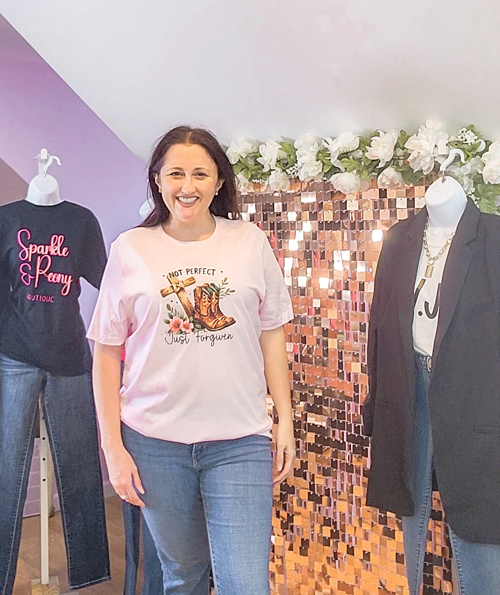 Not Perfect Just Forgiven- Graphic Tee