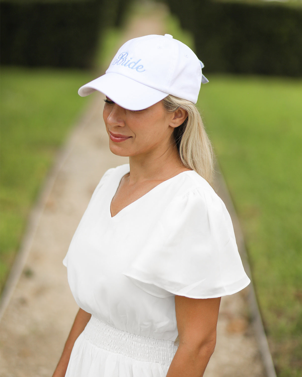 Bride Bow Baseball Hat (women)