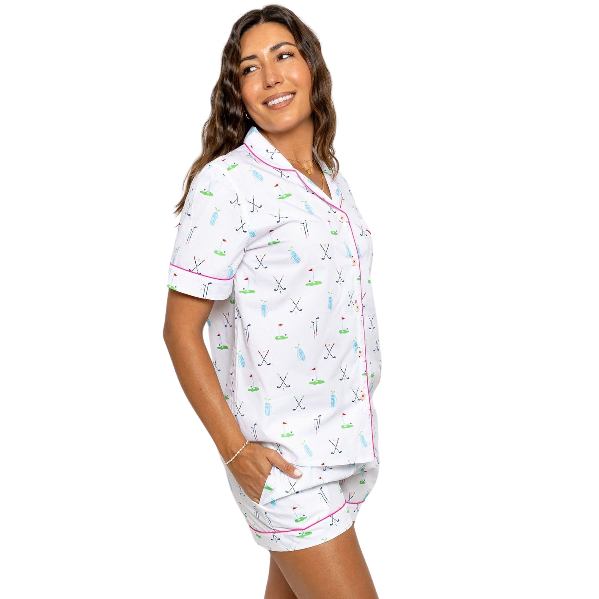 Women's Golf Short Pj Set