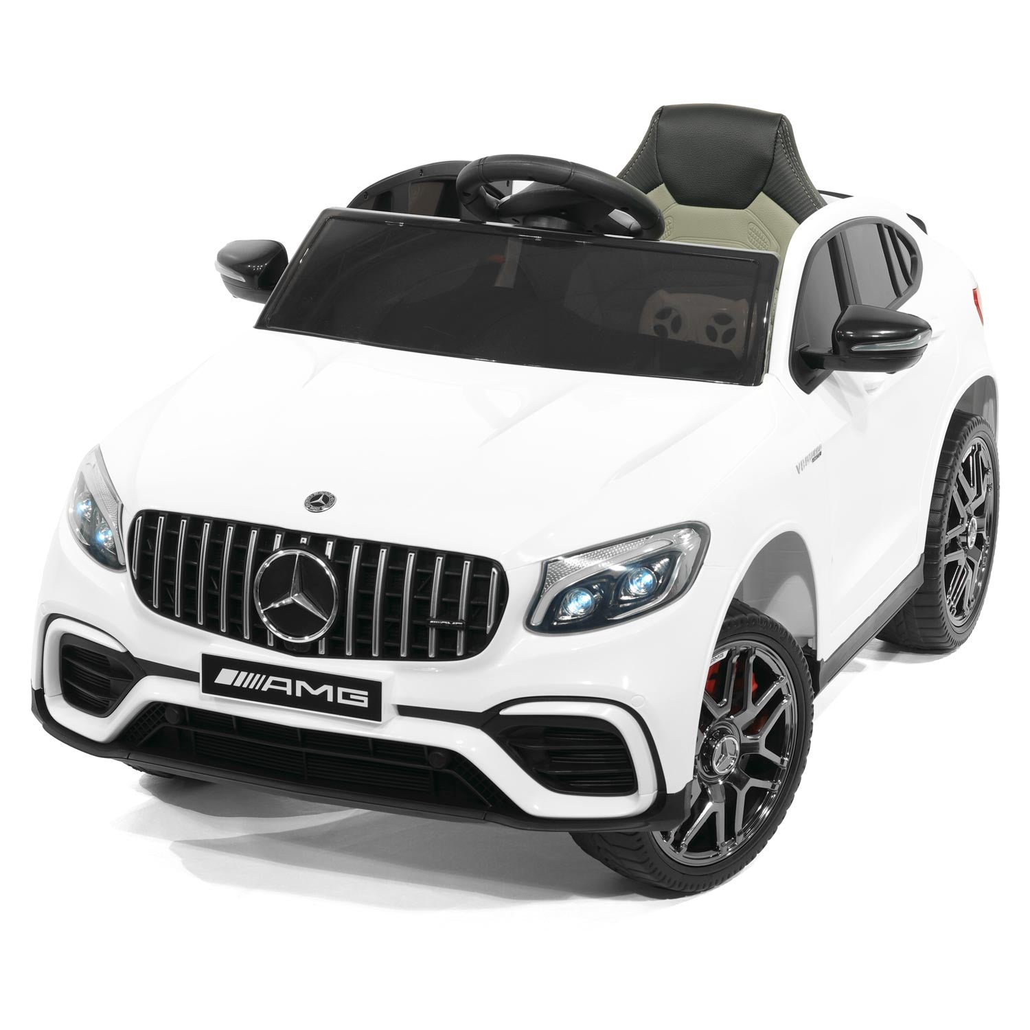 Mercedes Amg Glc 63s 12v 4wd Kids Ride-on Car With R/c Parental Remote | White