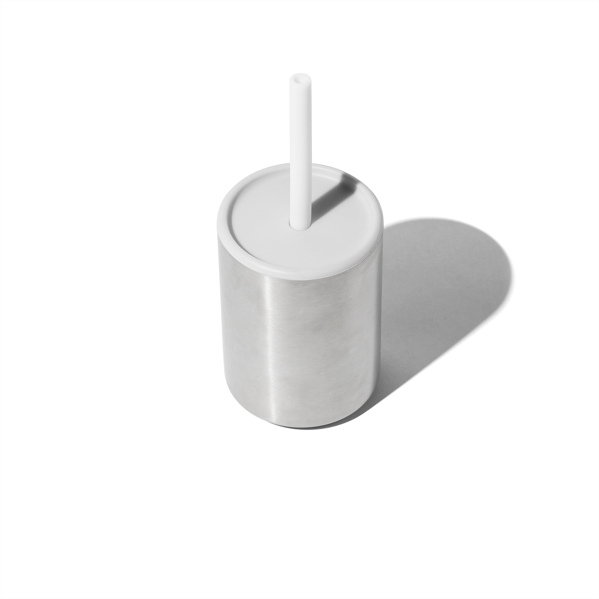 8 Oz. Avanchy Stainless Steel Baby Toddler Spill Proof Cup With Straw