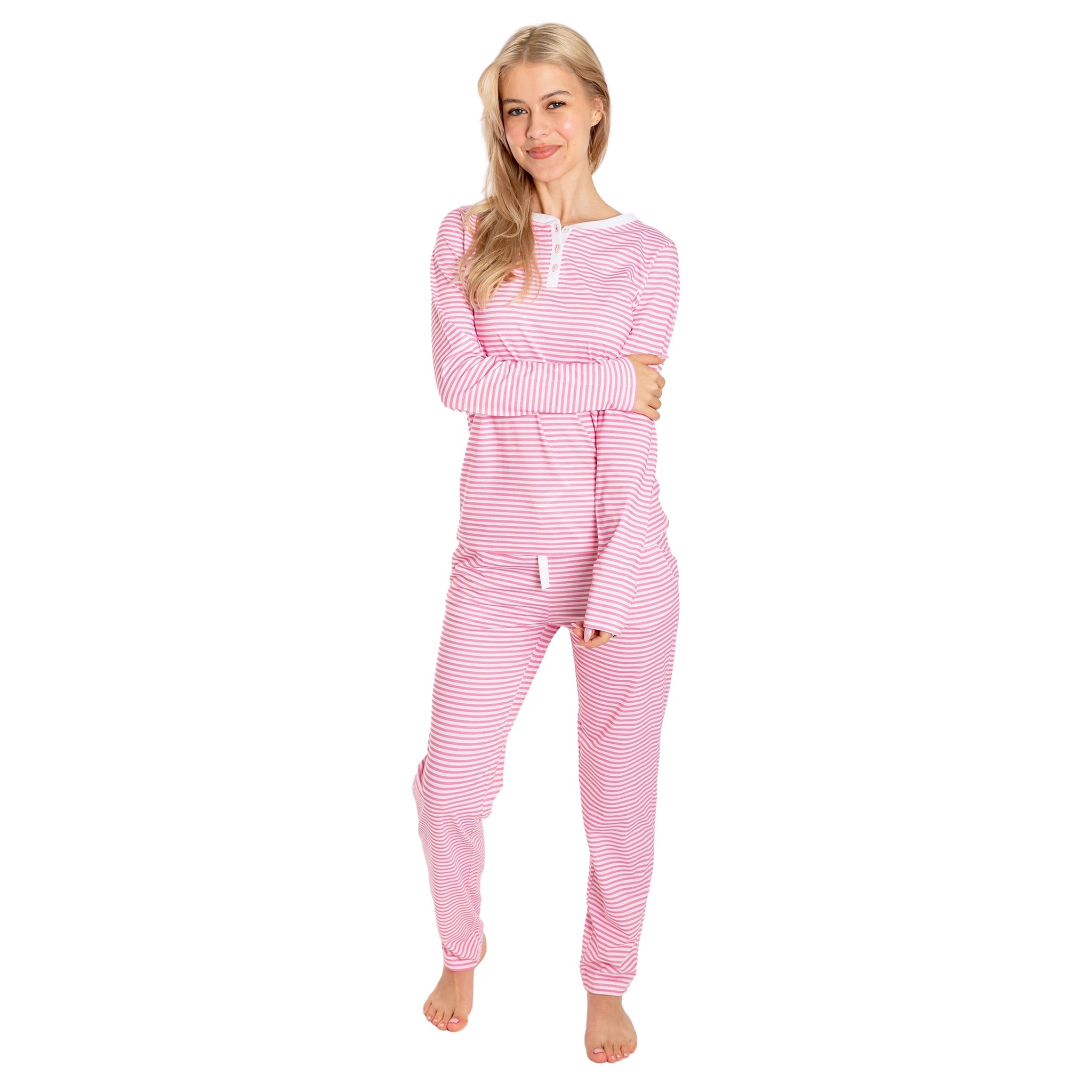 Women's Peony Jersey Long Pj Set