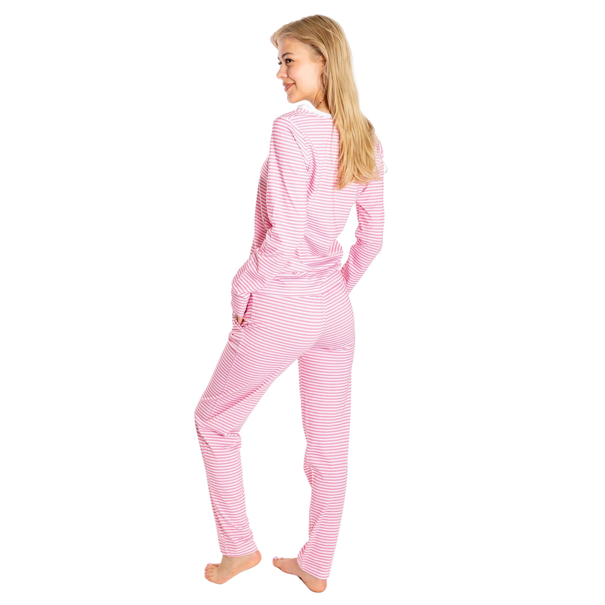 Women's Peony Jersey Long Pj Set