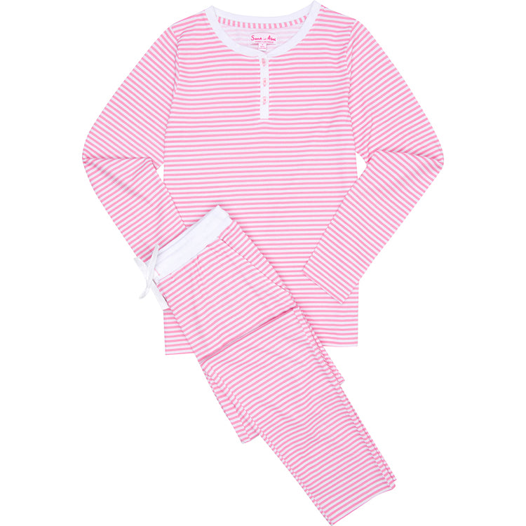 Women's Peony Jersey Long Pj Set