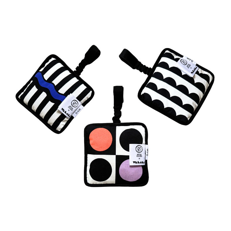 Etta Loves X Walala Studio Sensory Hanging Squares - For Babies' First Year