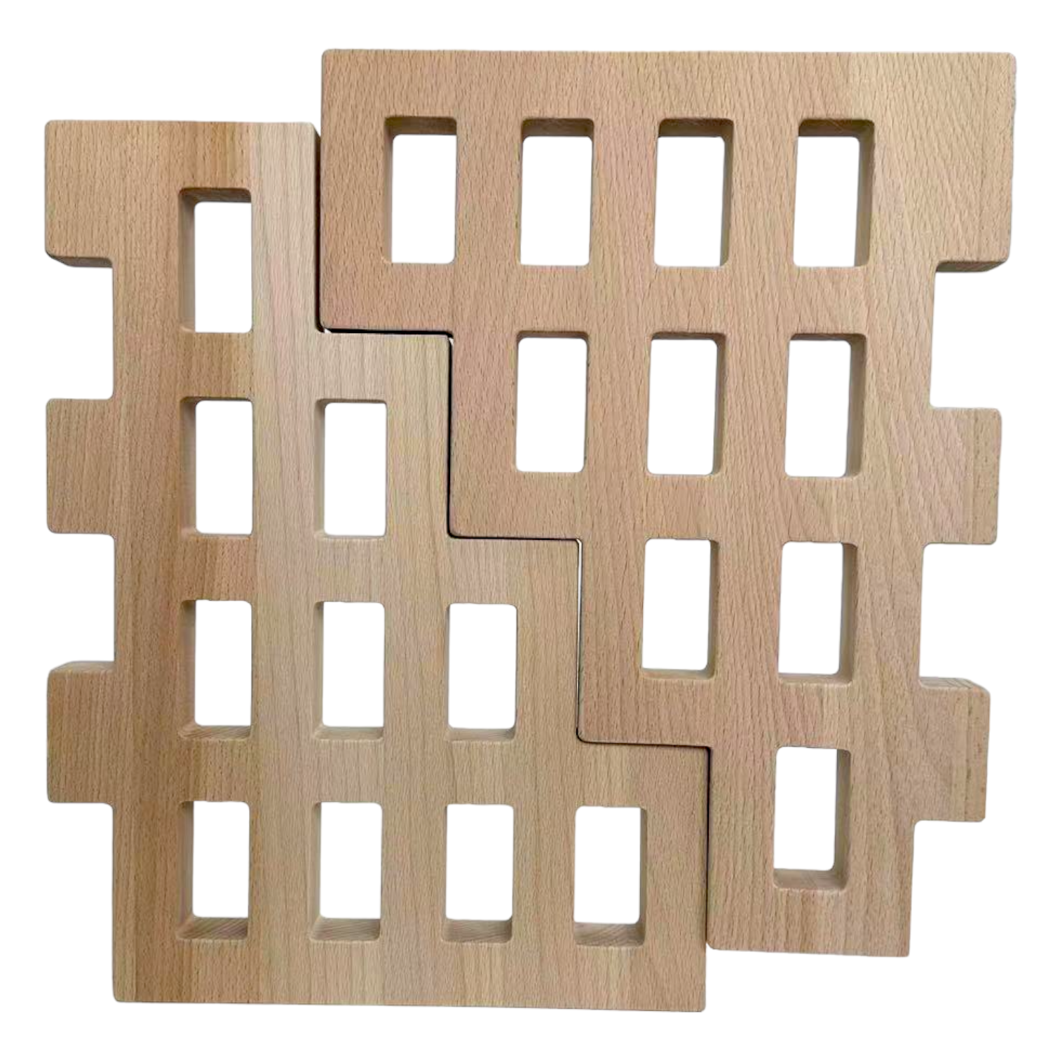 2 Pcs Wooden Skyline Window Building Set Only