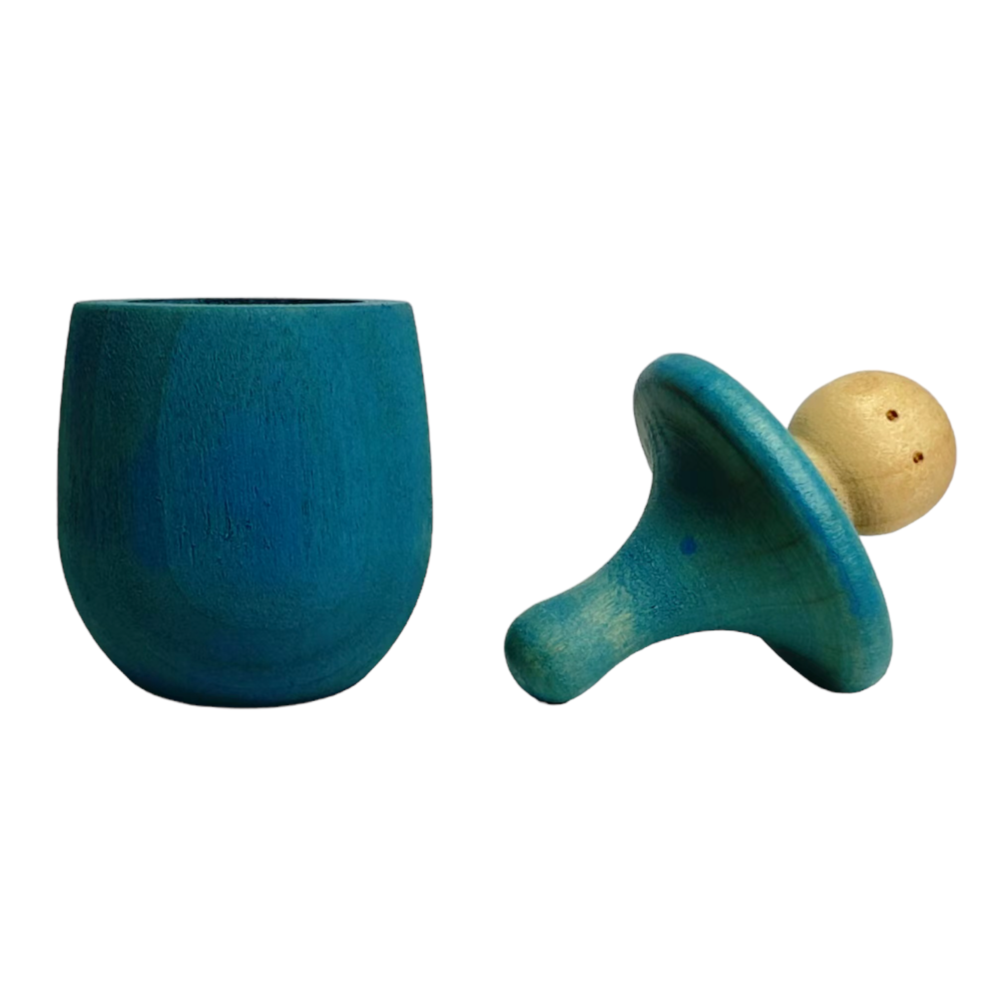 A Set Of 6 Stained Little Thing Wooden Treasure Box In Stained Primary Rainbow Colors