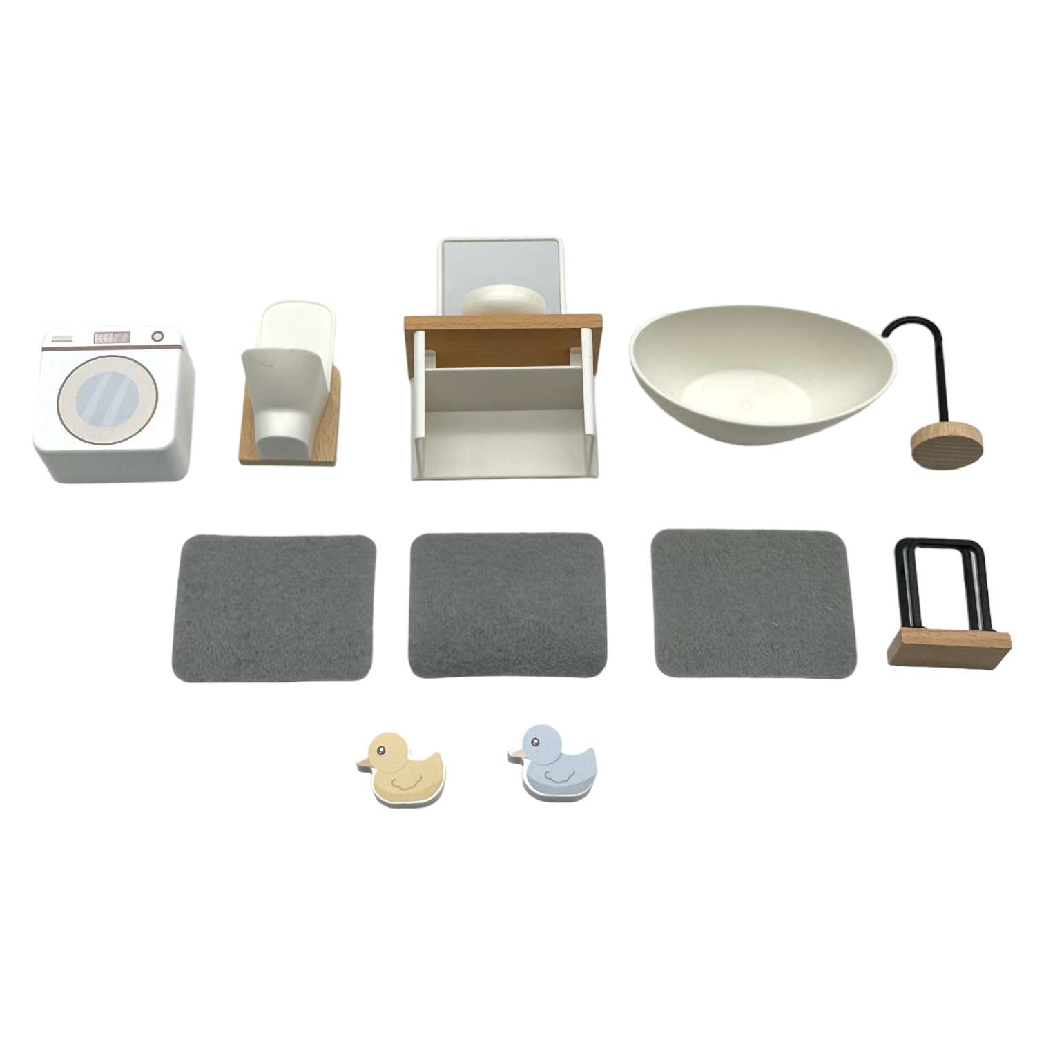 **pre-order (ships In 1-2 Weeks)**wooden Dollhouse Furniture Toy Pretend Play Set