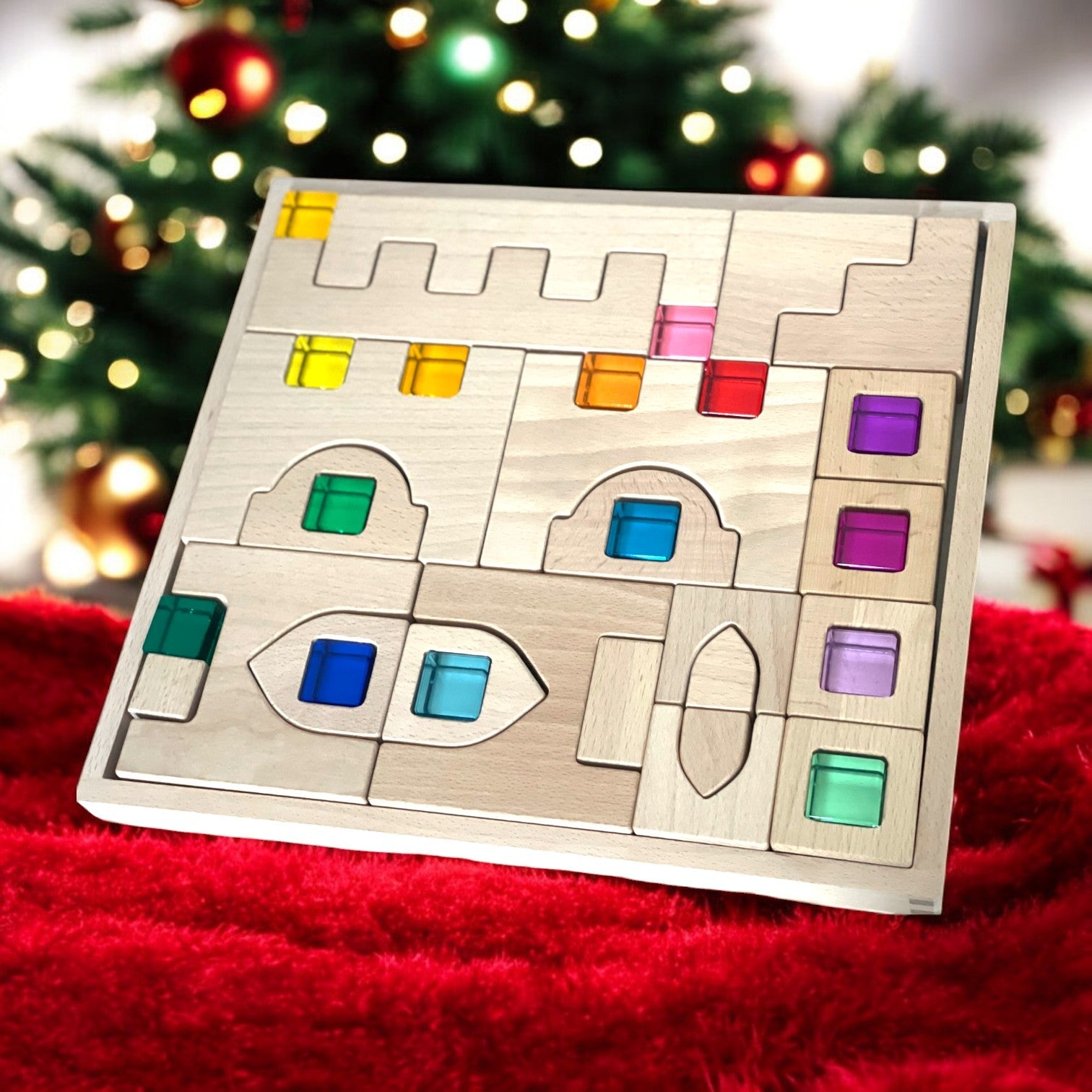 26 Pcs Fairy Tale Town Blocks Set With Storage Tray