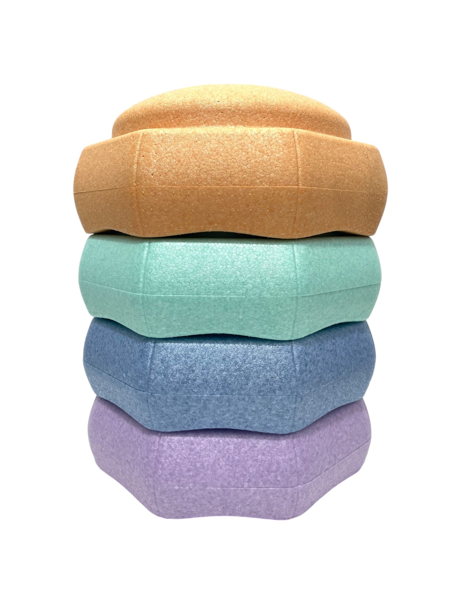 6 Pieces Pastel Rainbow Stepping Stones Set