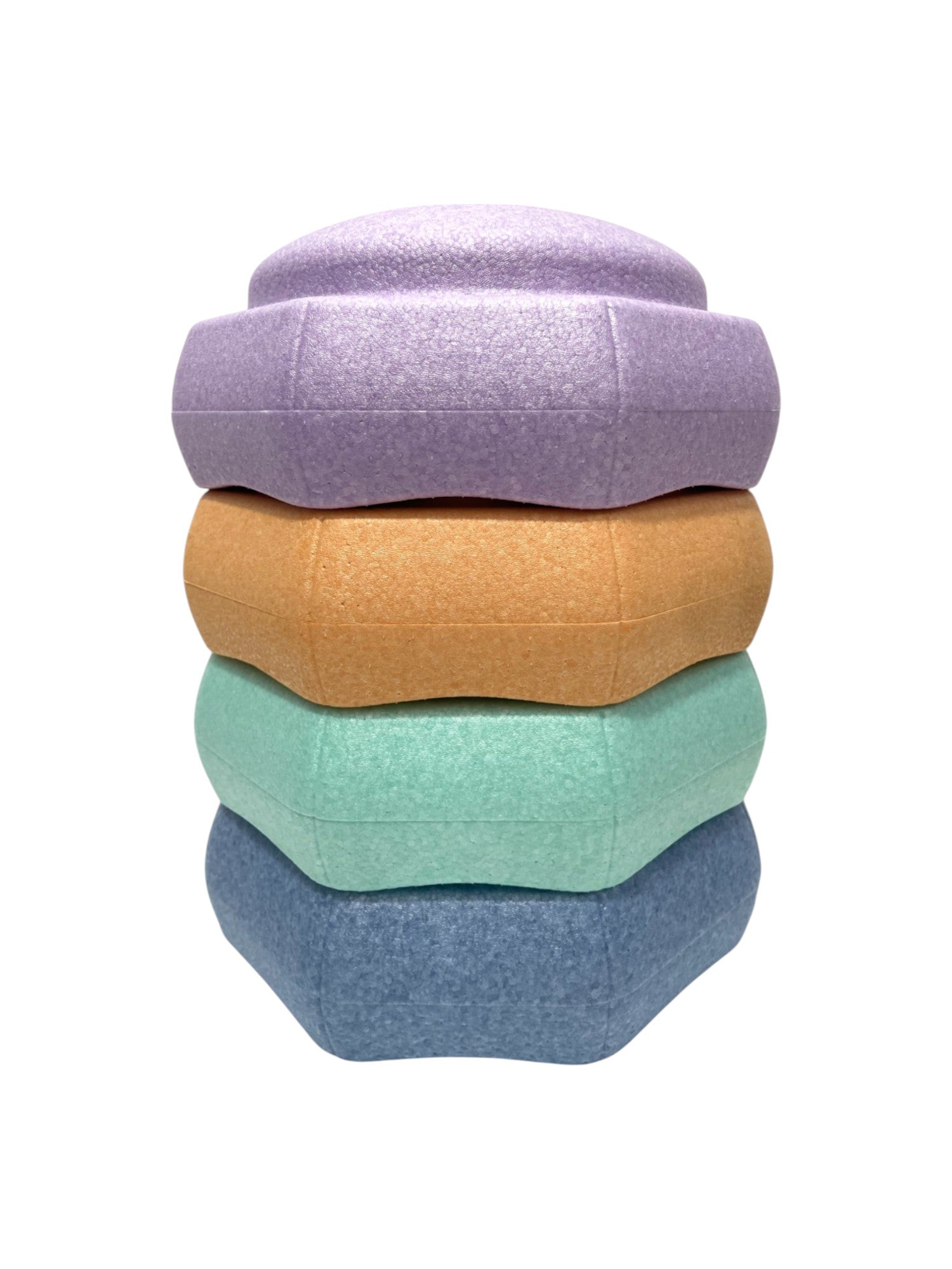 6 Pieces Pastel Rainbow Stepping Stones Set