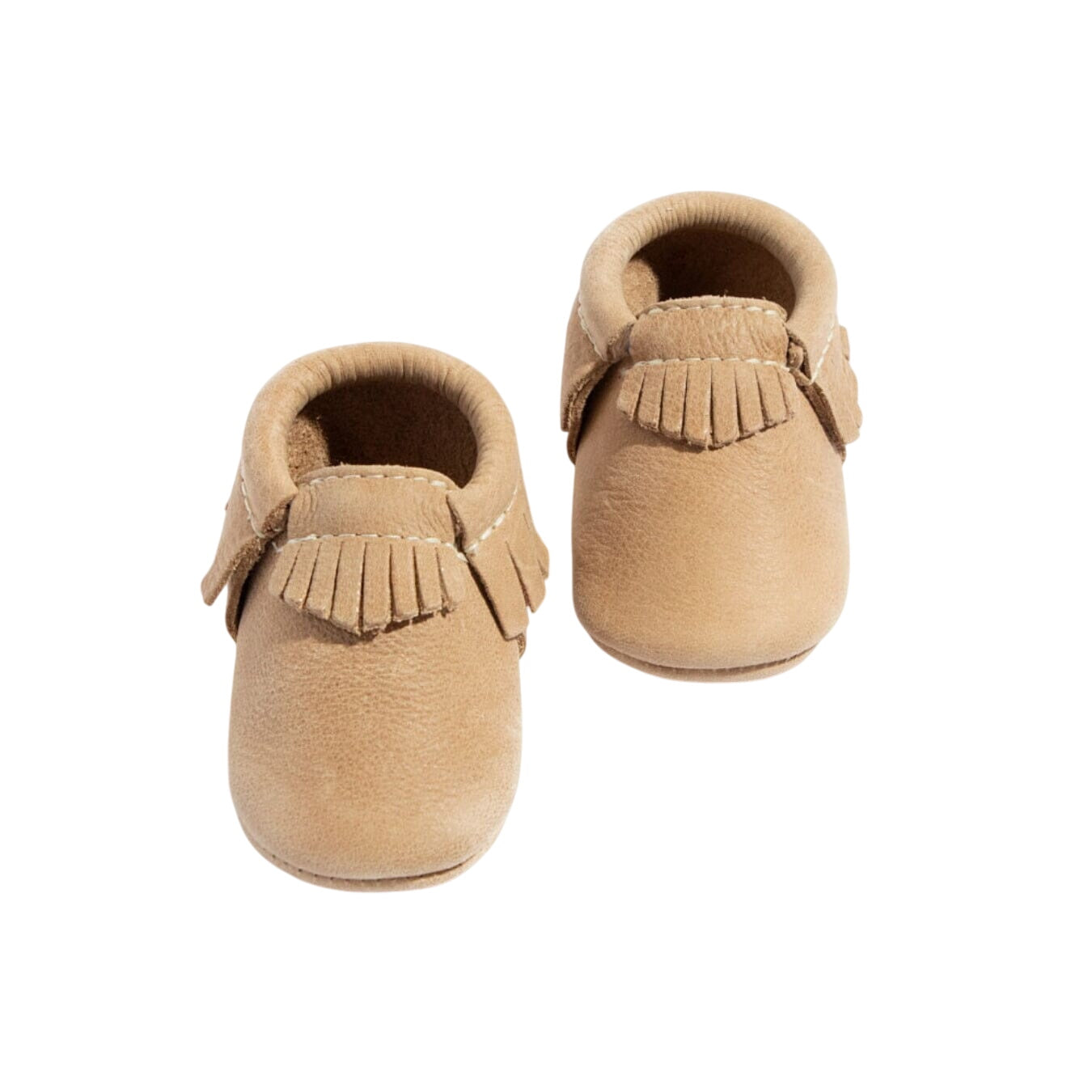 Weathered Brown Moccasin Baby Shoe