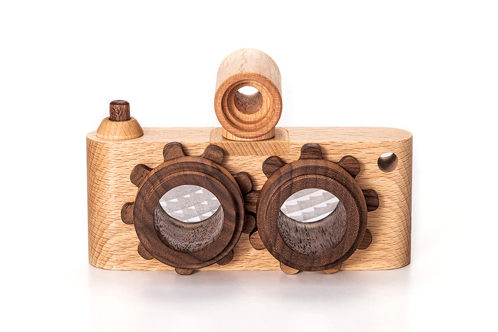 Twinkle Camera - Beechwood Camera Body W/ Walnut Lens