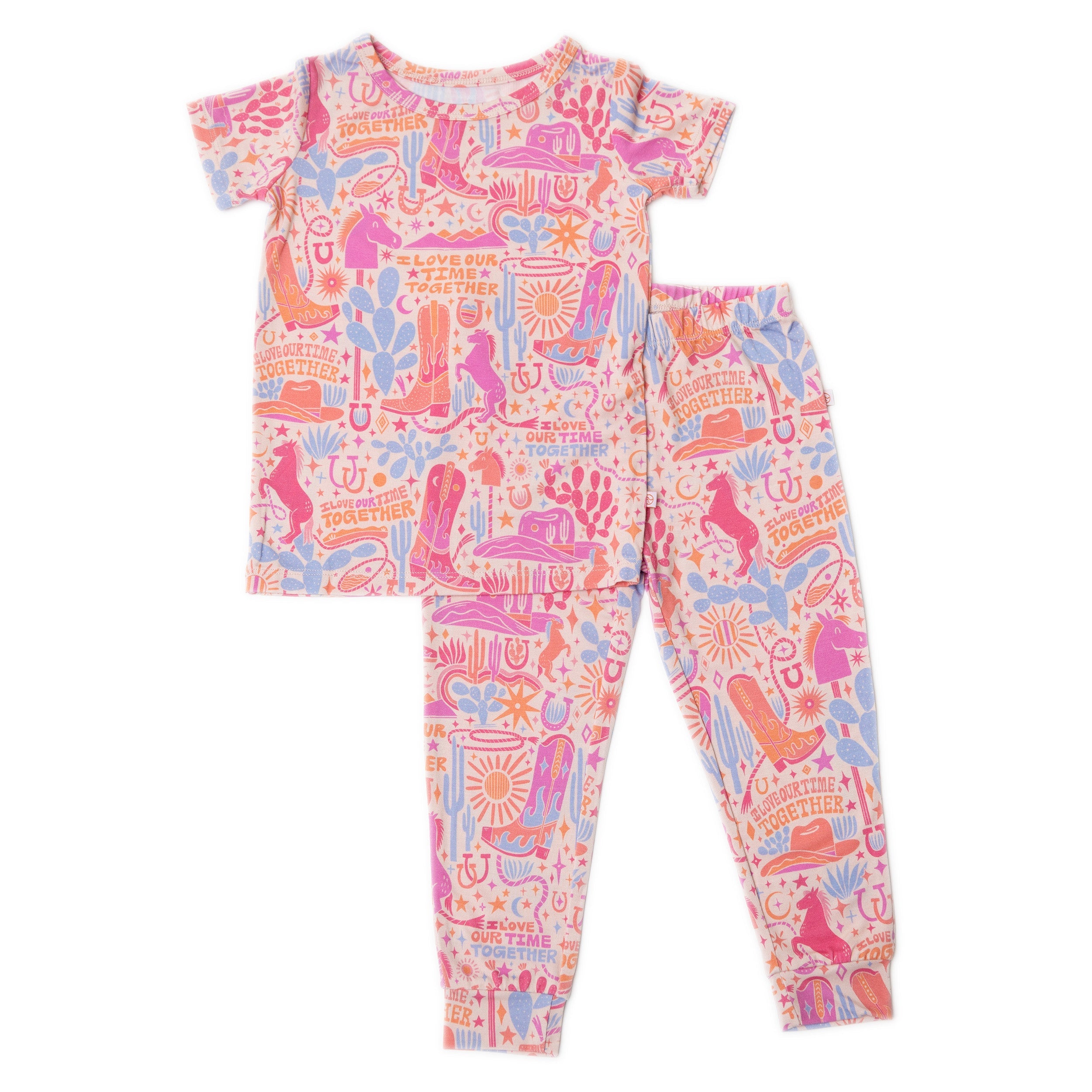 The Second-skin 2-piece Pajama | Saddle Up | "i Love Our Time Together"