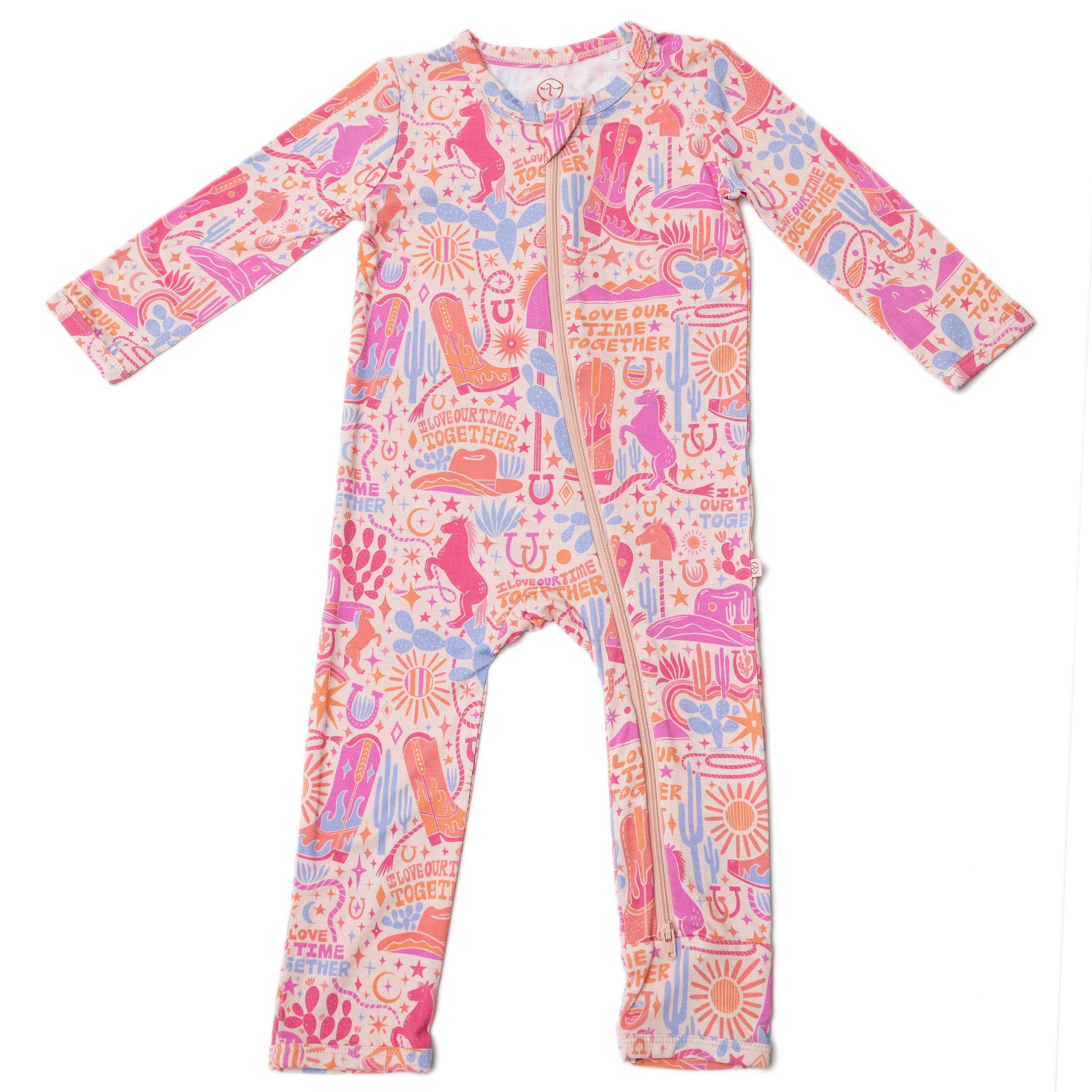 The Second-skin Footless Romper | Saddle Up | "i Love Our Time Together"