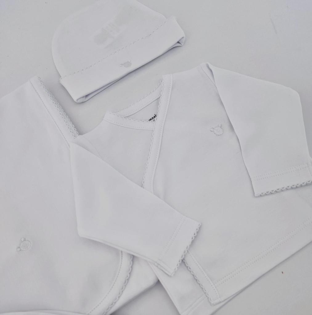 Logo Pima Cotton Set X4, White & Pink