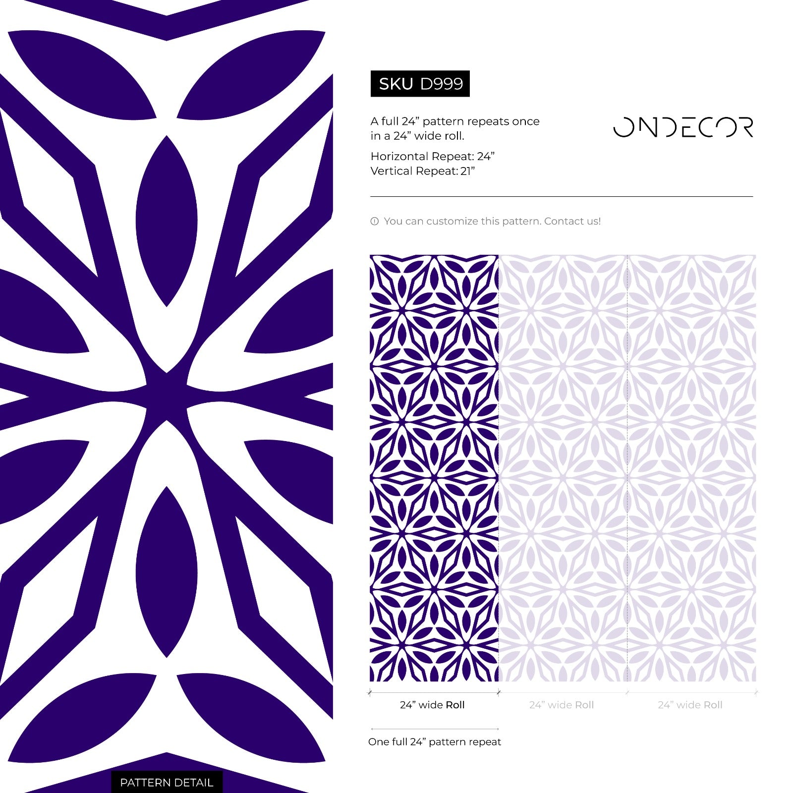 Geometric Wallpaper With A Repeating Starburst Motif In Purple - D999