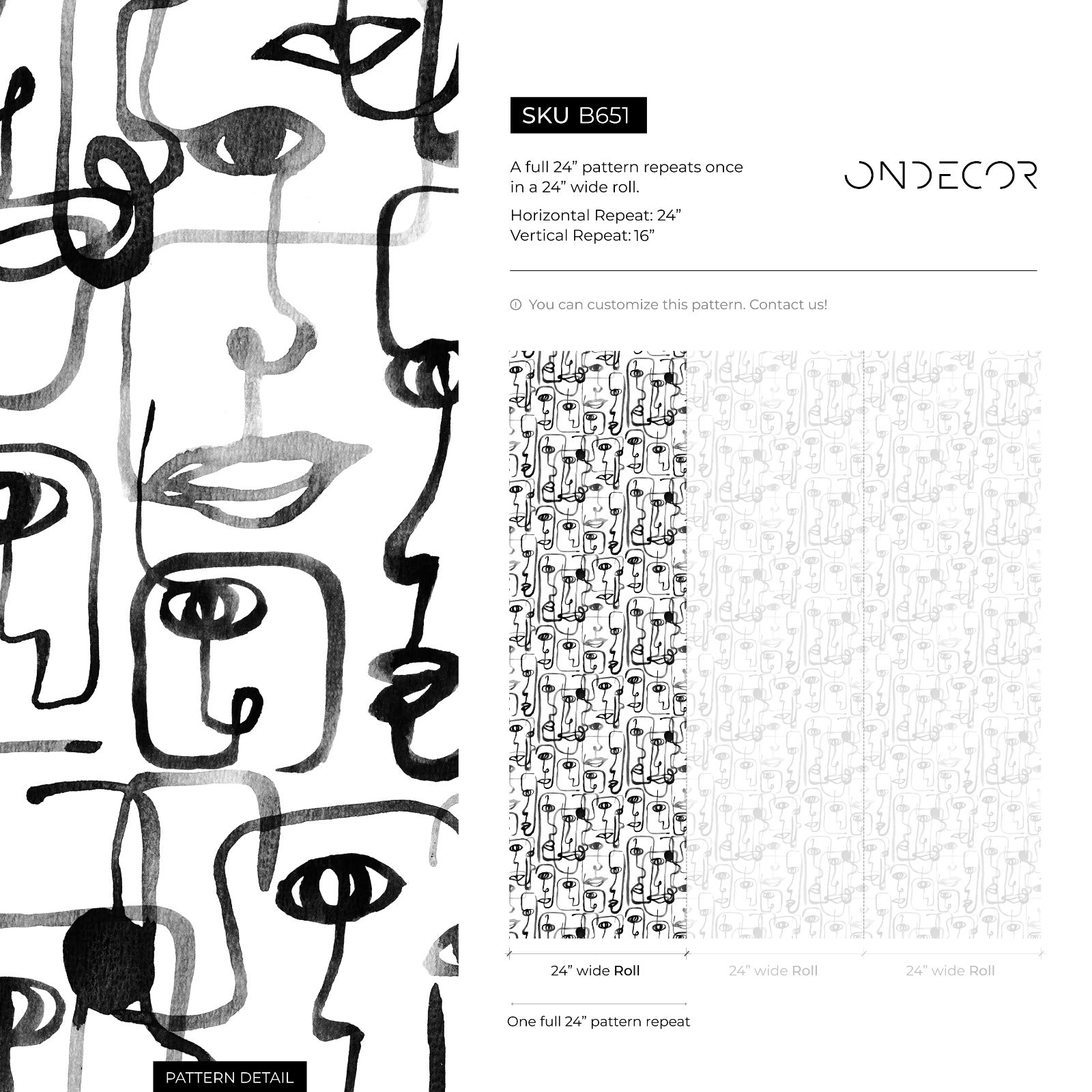 Cubism Wallpaper Inspired By Picasso Faces In Black And Gray - B651