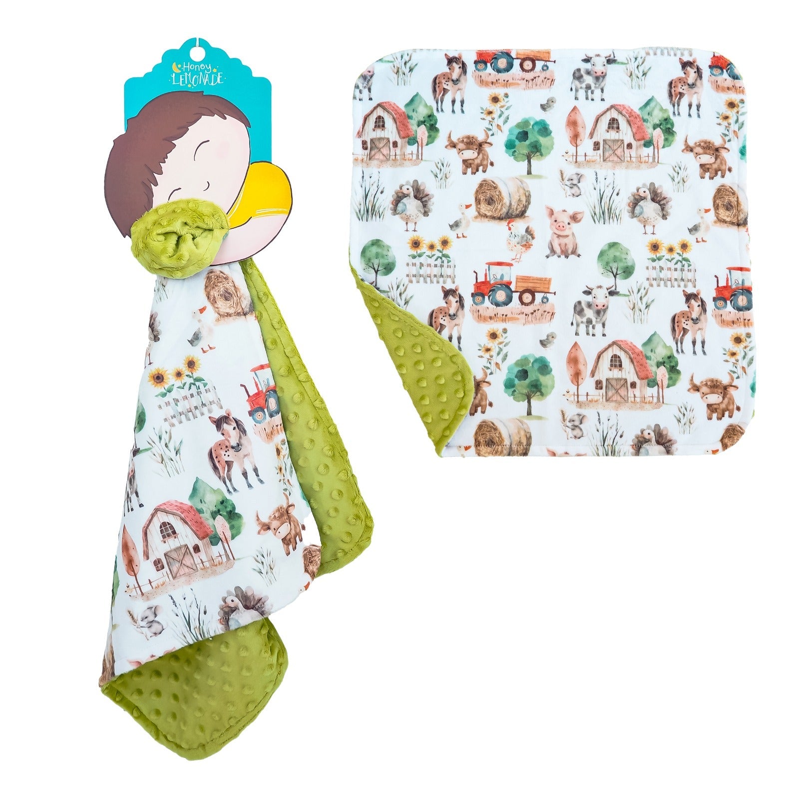 Mini Minky Blanket Farm Life