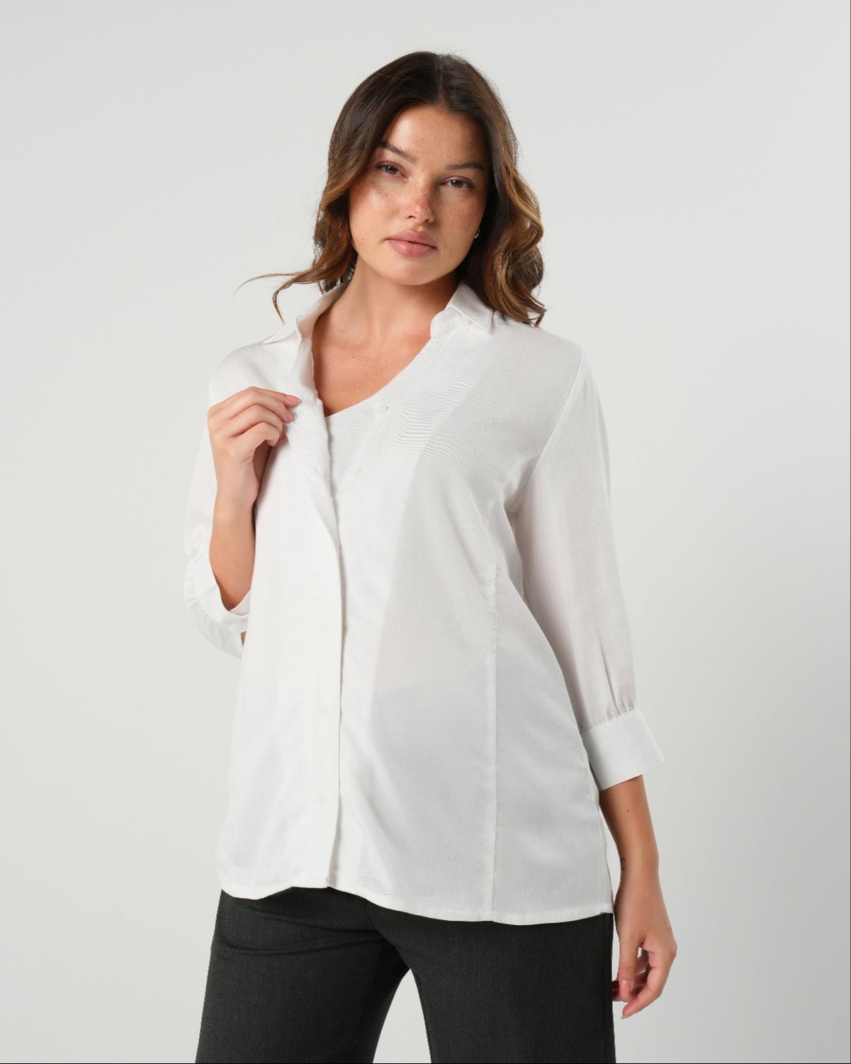 No-gap Maternity & Nursing Button Down