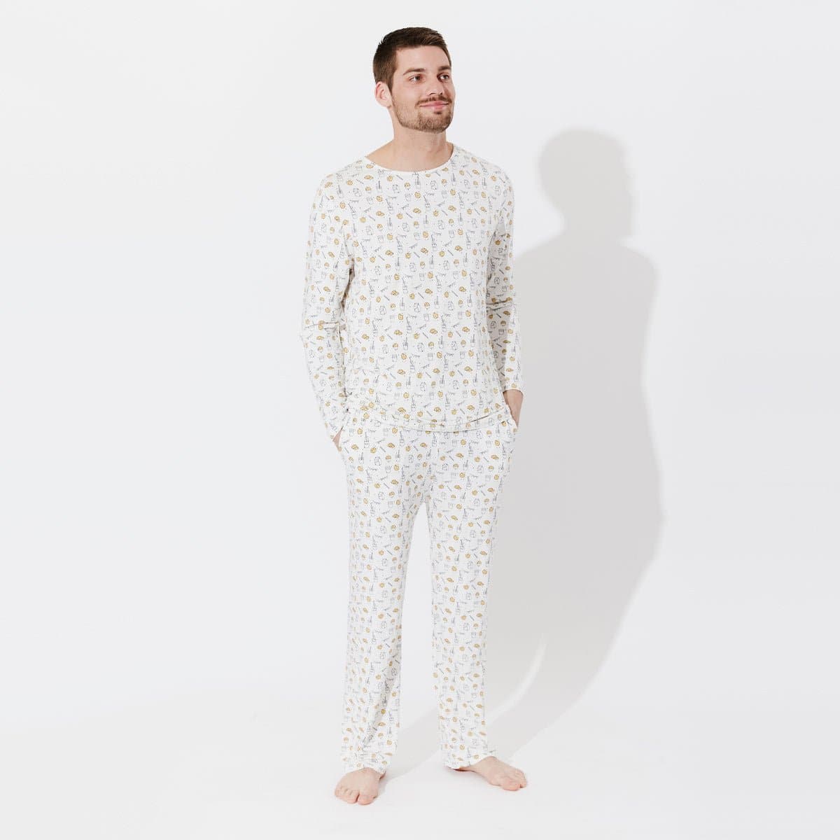 Milk & Cookies Bamboo Men's Pajama Set