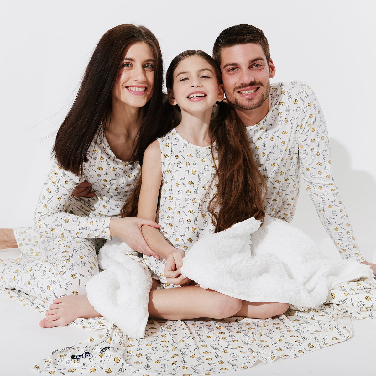 Milk & Cookies White Bamboo Girls' Sleeveless Dress