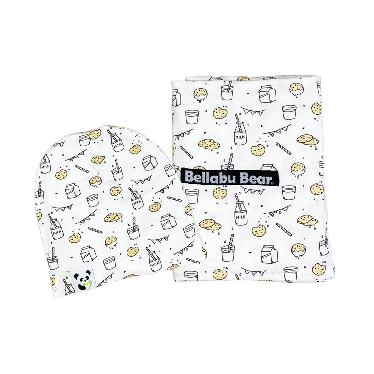 Milk & Cookies Original Bamboo Swaddle & Beanie Set
