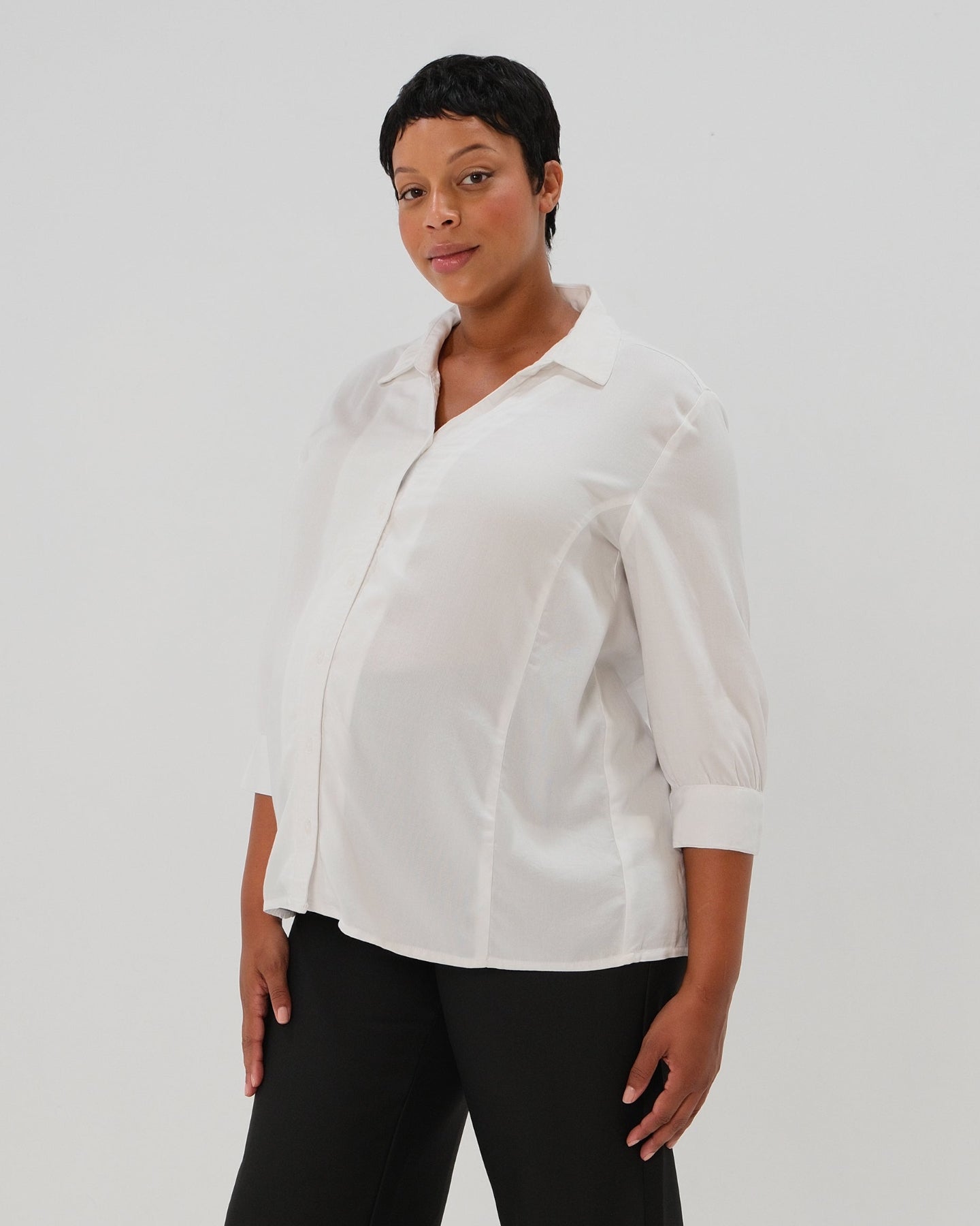 No-gap Maternity & Nursing Button Down