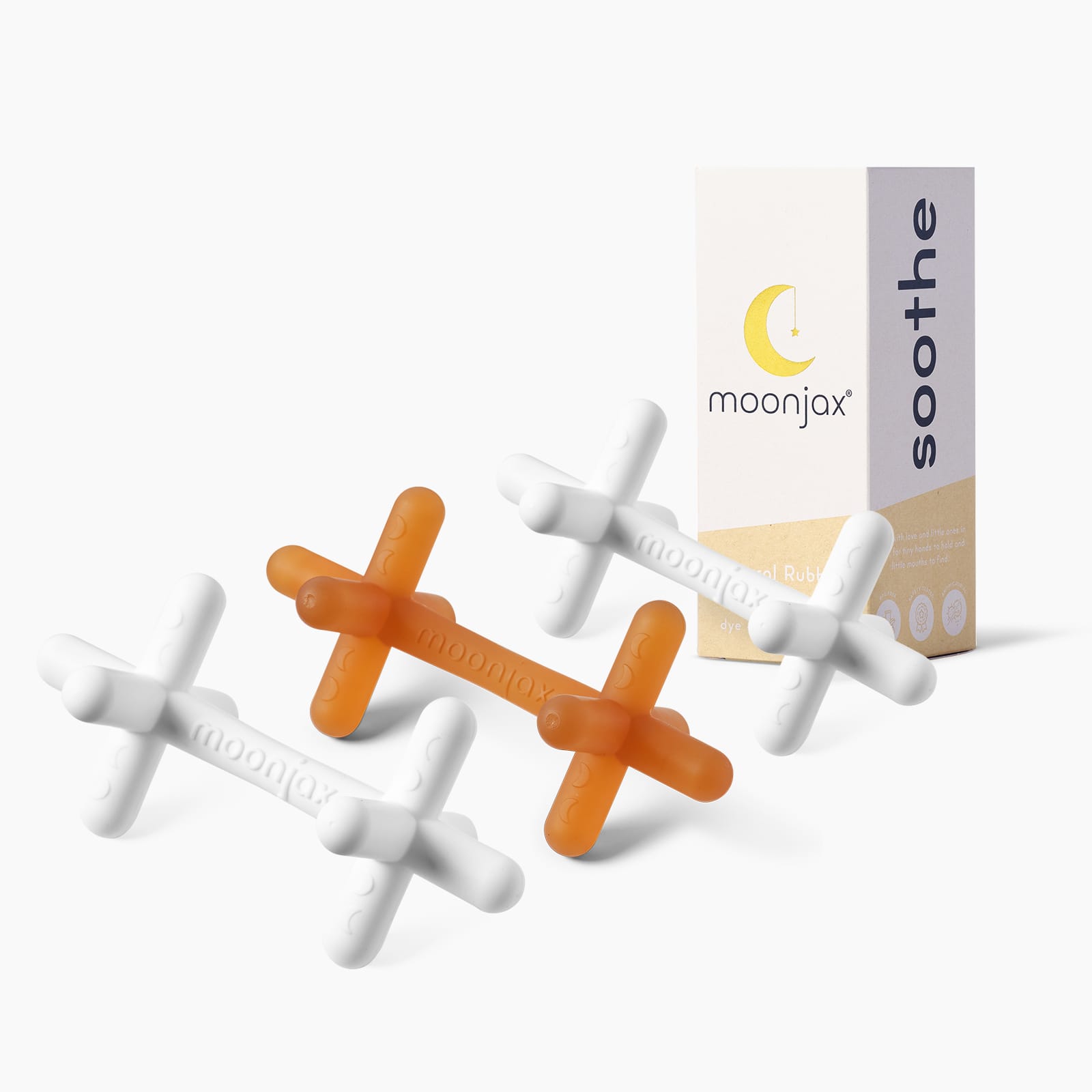 3-pack Mix & Match Patented Moonjax®best Baby Teether
