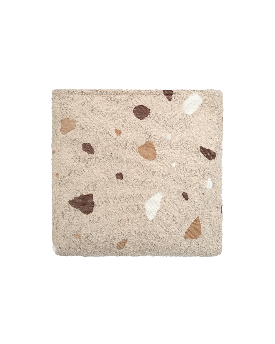 Terrazzo Sand Square Ottoman Extra Cover