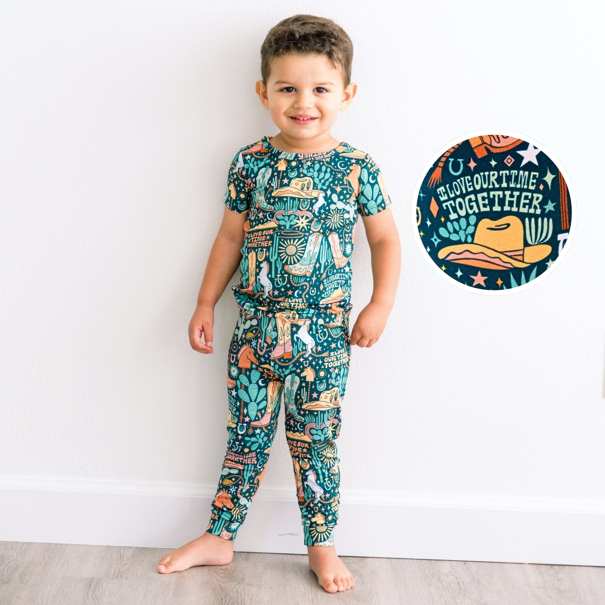 The Second-skin 2-piece Short Sleeve Pajama | Wild West
