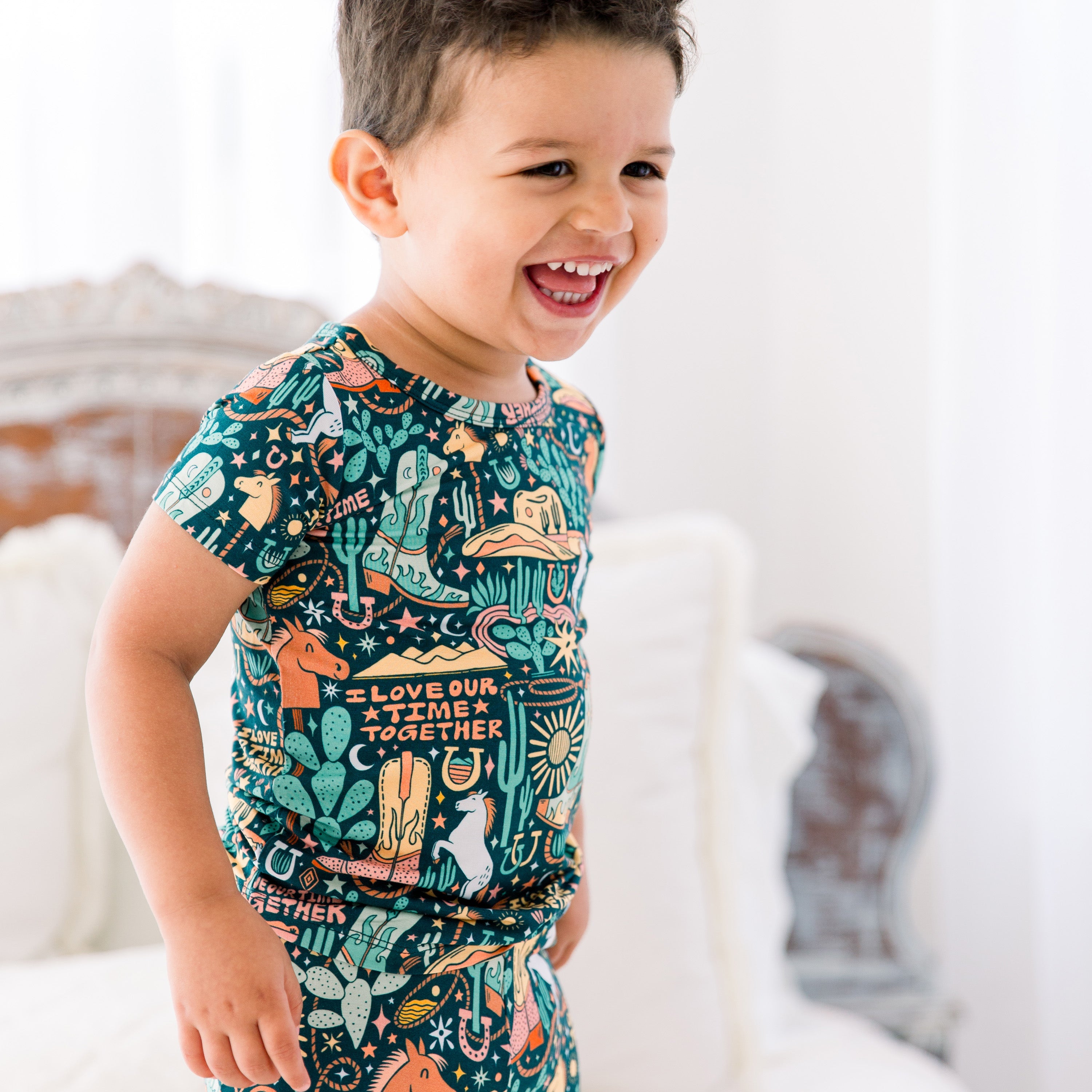 The Second-skin 2-piece Short Sleeve Pajama | Wild West