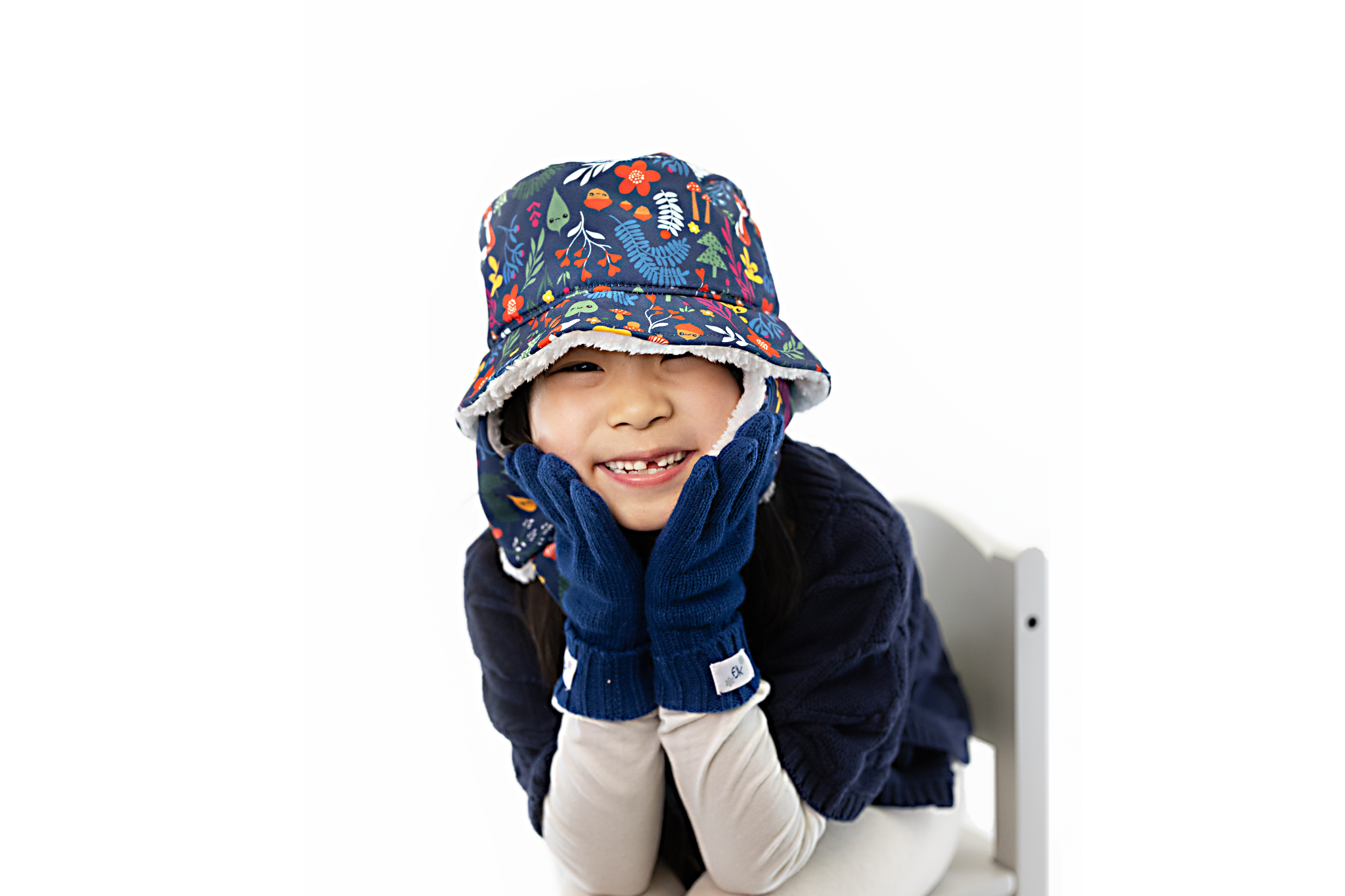 Toddler/kids Winter Bucket Hat - Forest