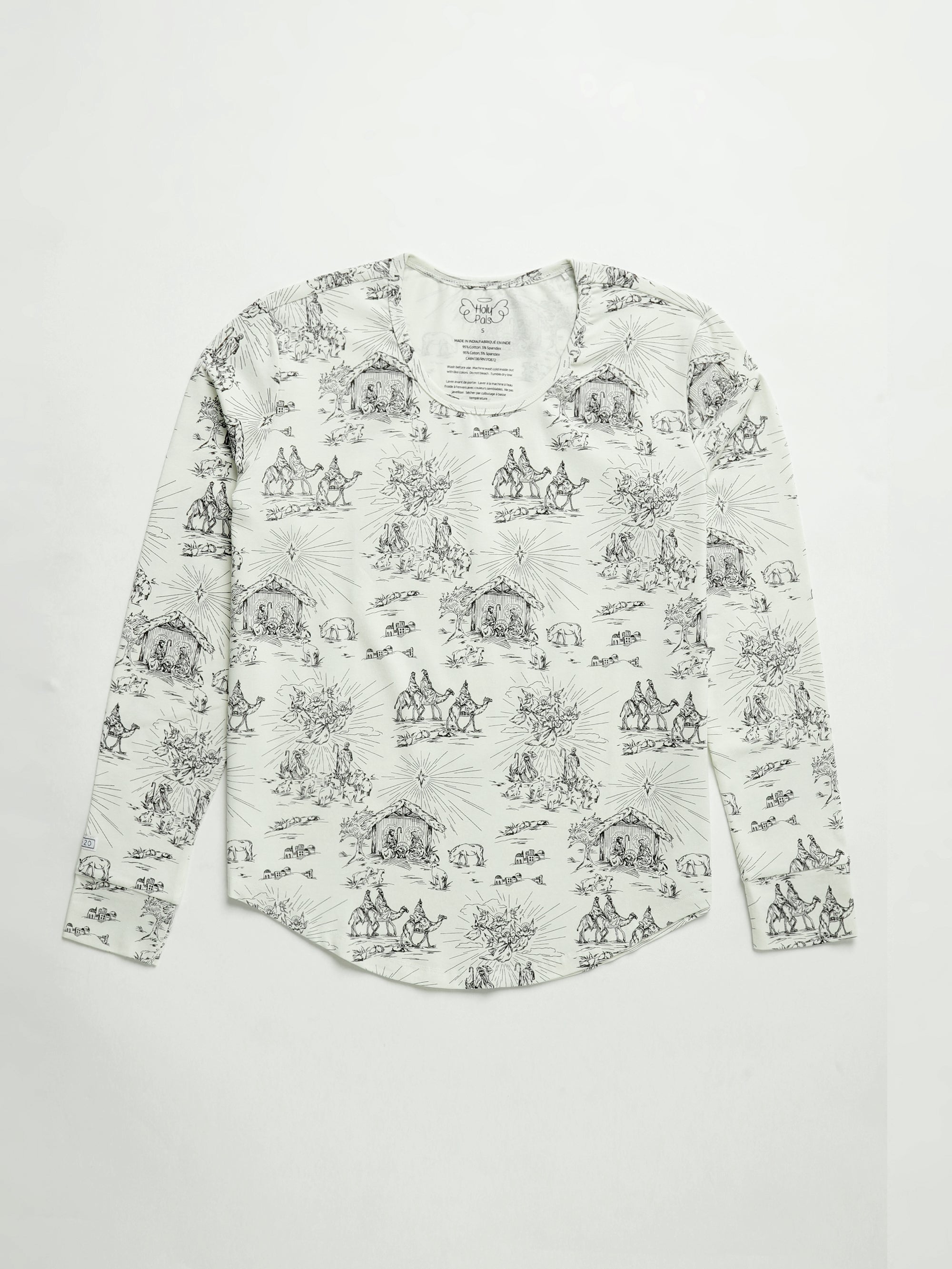 O Little Town Of Bethlehem Womens Jogger Pj Set Cotton