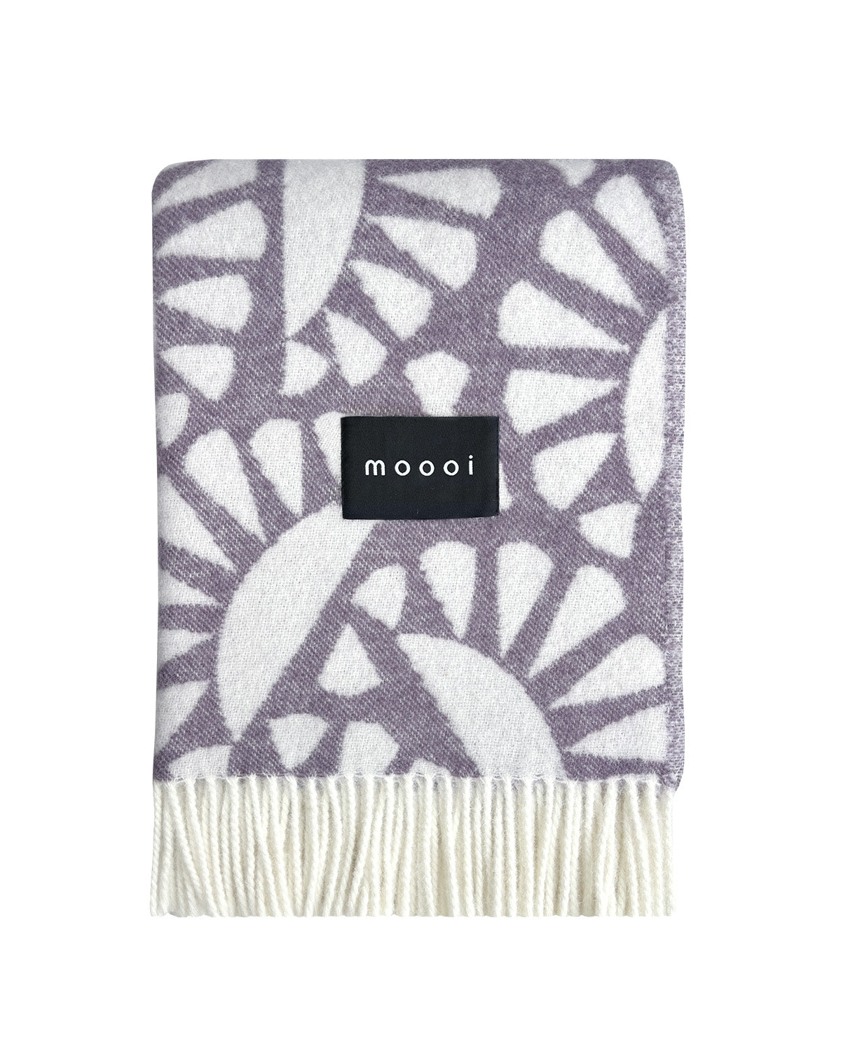 Blanket Moooi Woodblock Beetle Plum Cream