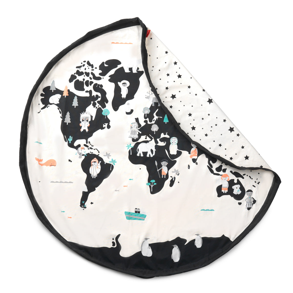 Worldmap/stars Toy Storage Bag