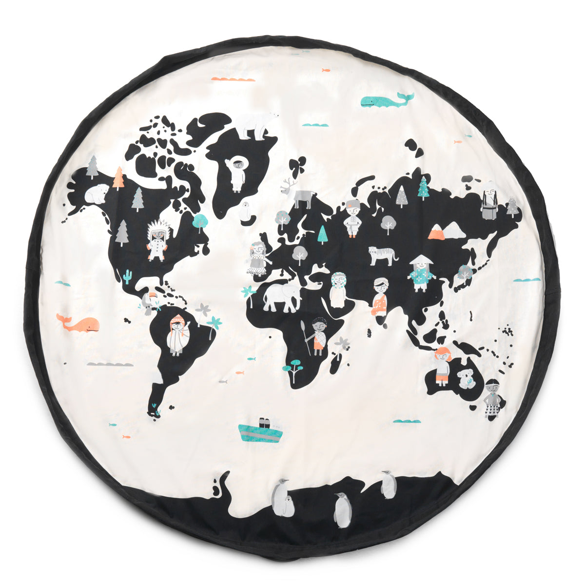Worldmap/stars Toy Storage Bag