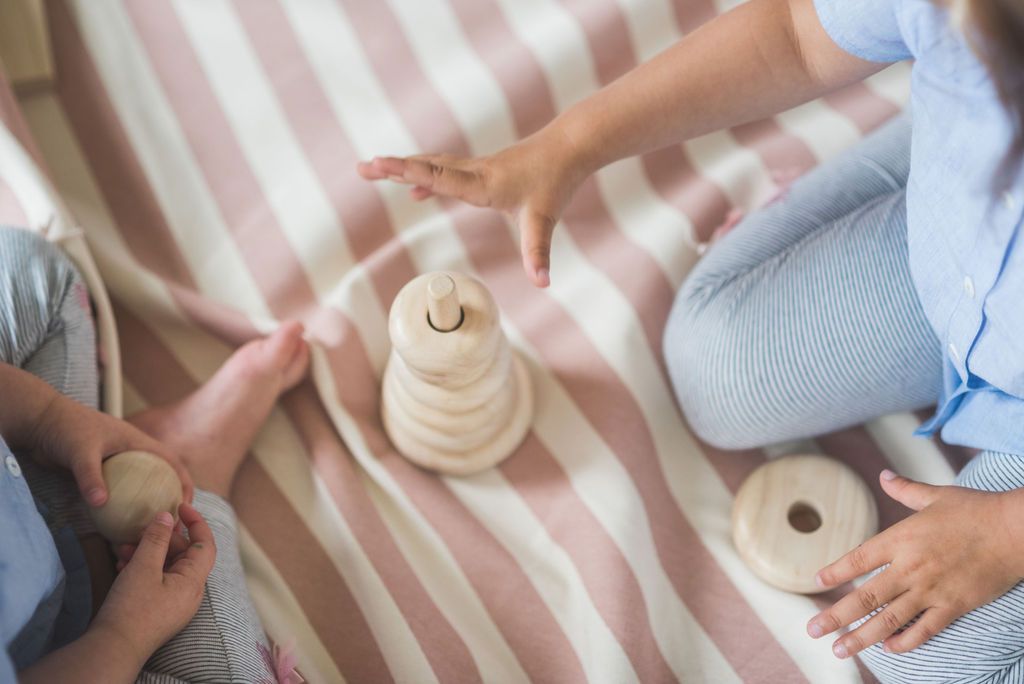 Stripes Pink New Toy Storage Bag