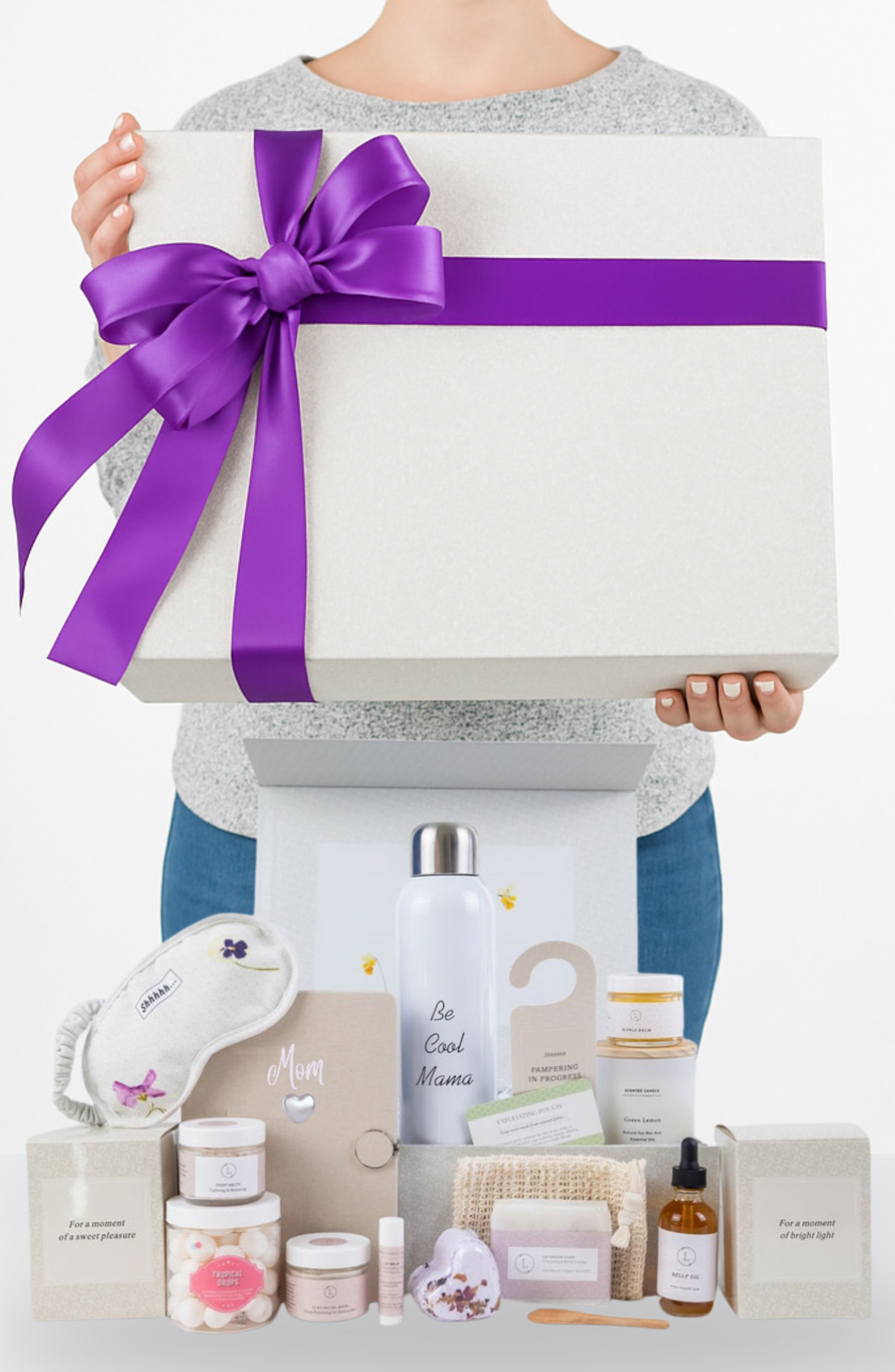 New Mom Gift, Pampering Natural Skincare Gift For New Mom