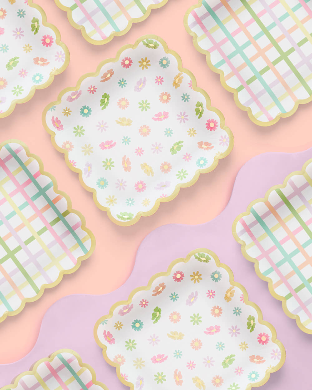 Let's Partea Plates - 24 Foil Paper Plates