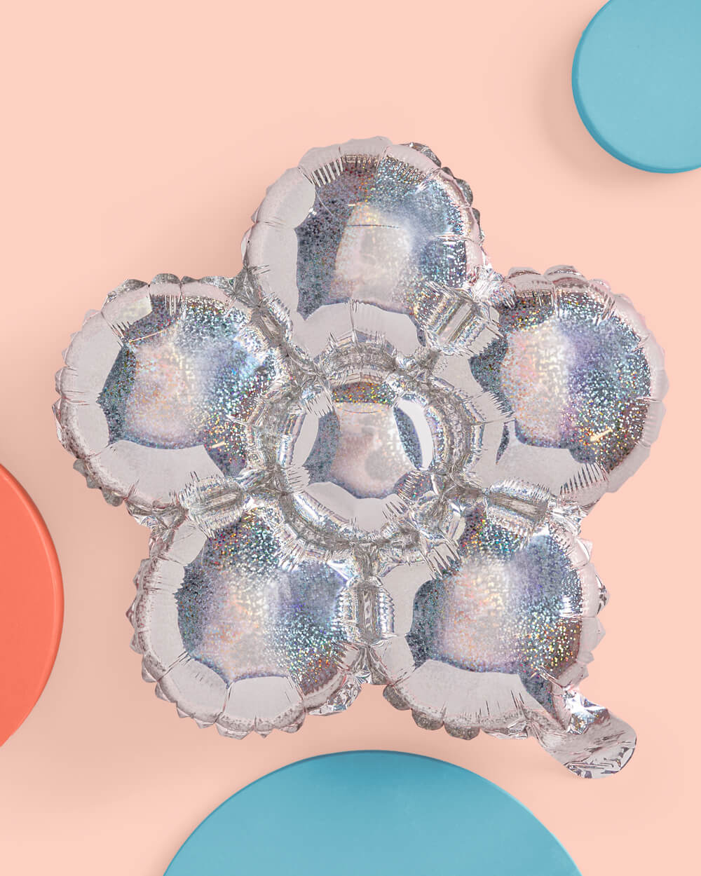 Shimmer Flower Balloon - 4 Iridescent Balloons