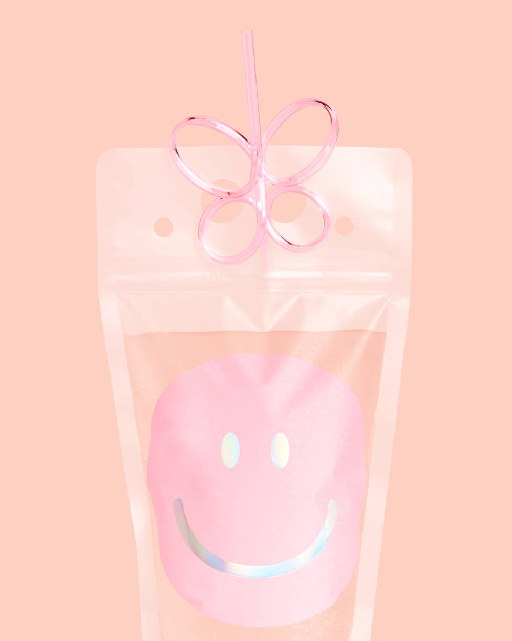 Smiley Sippers - 16 Pouches + Straws